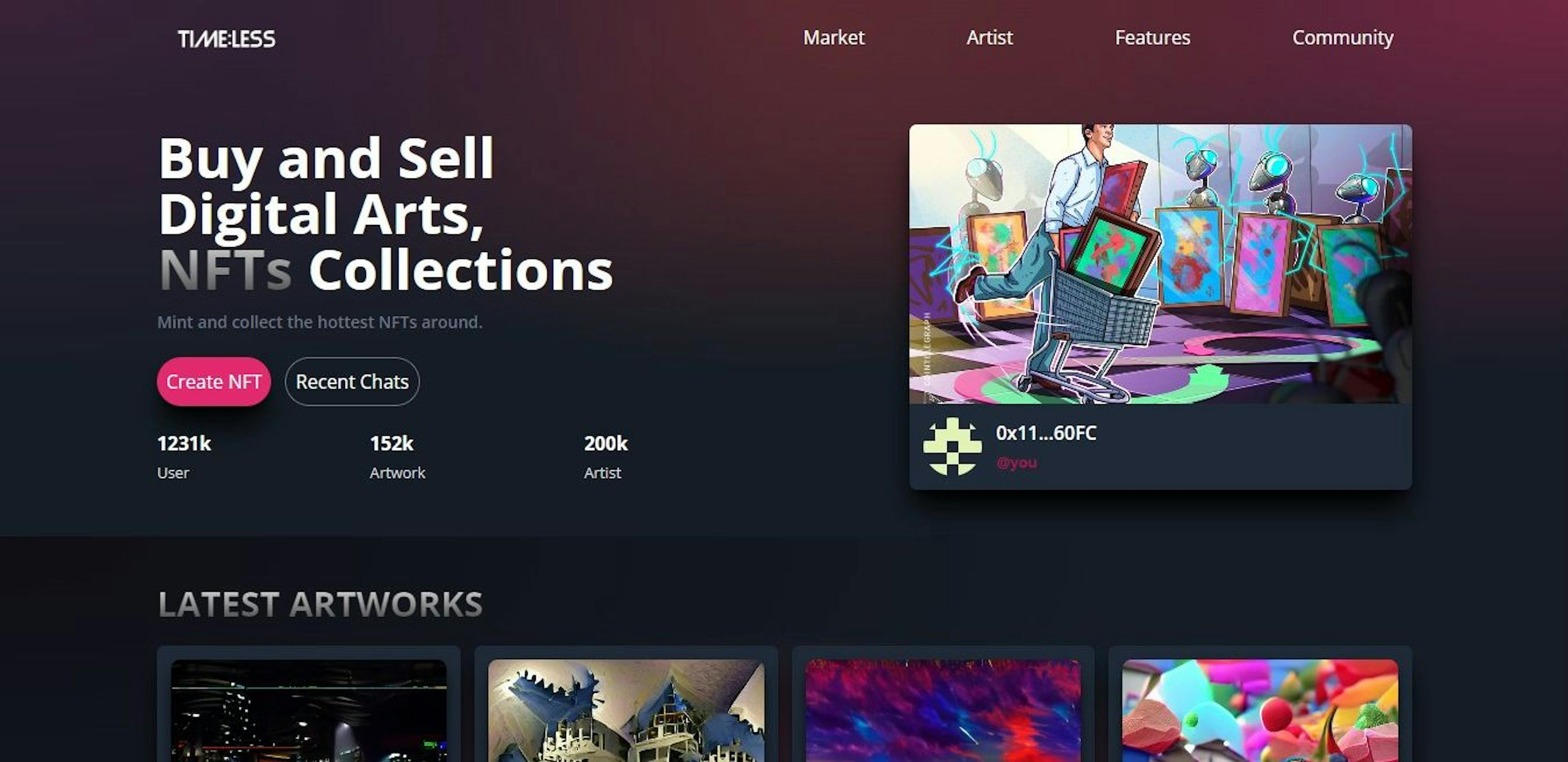 /how-to-build-a-profitable-nft-marketplace-with-react-solidity-and-cometchat feature image