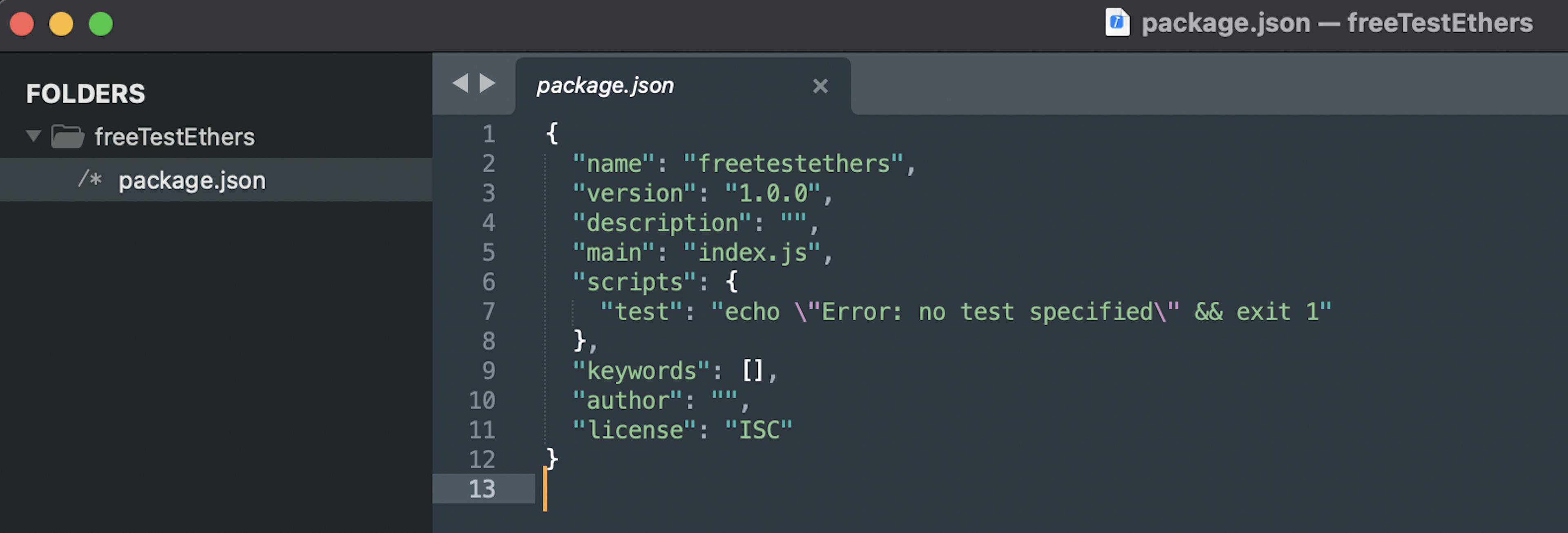 arquivo package.json