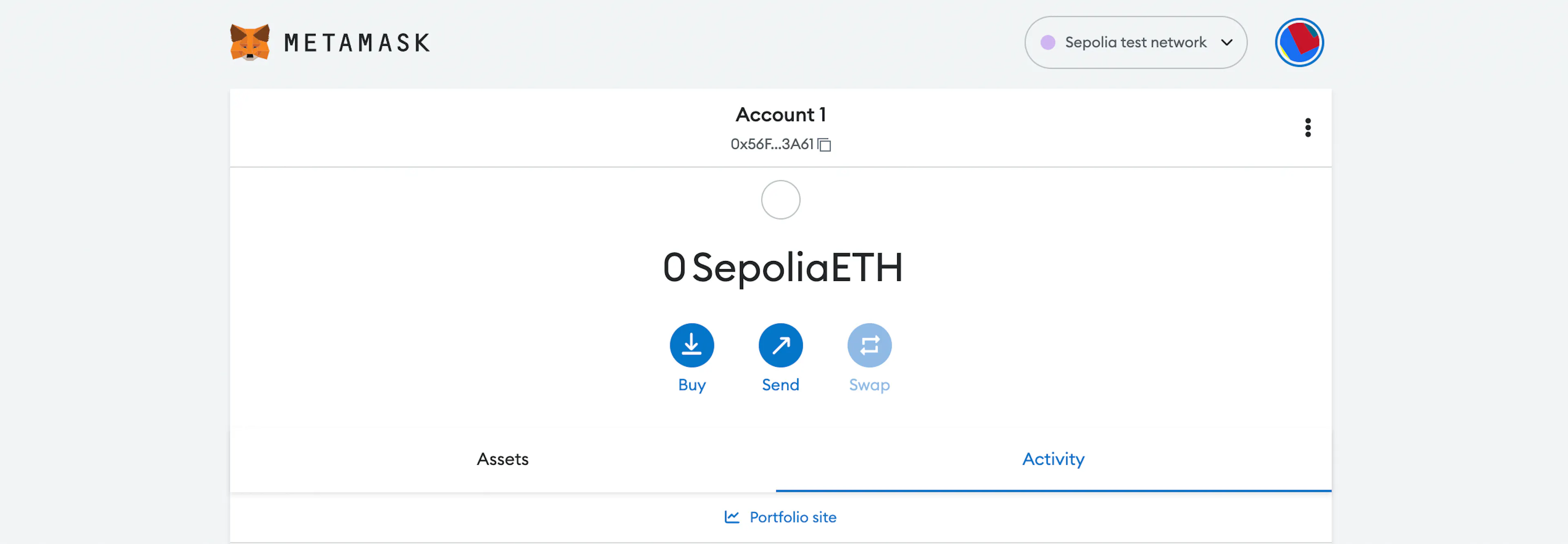 Metamask Interface