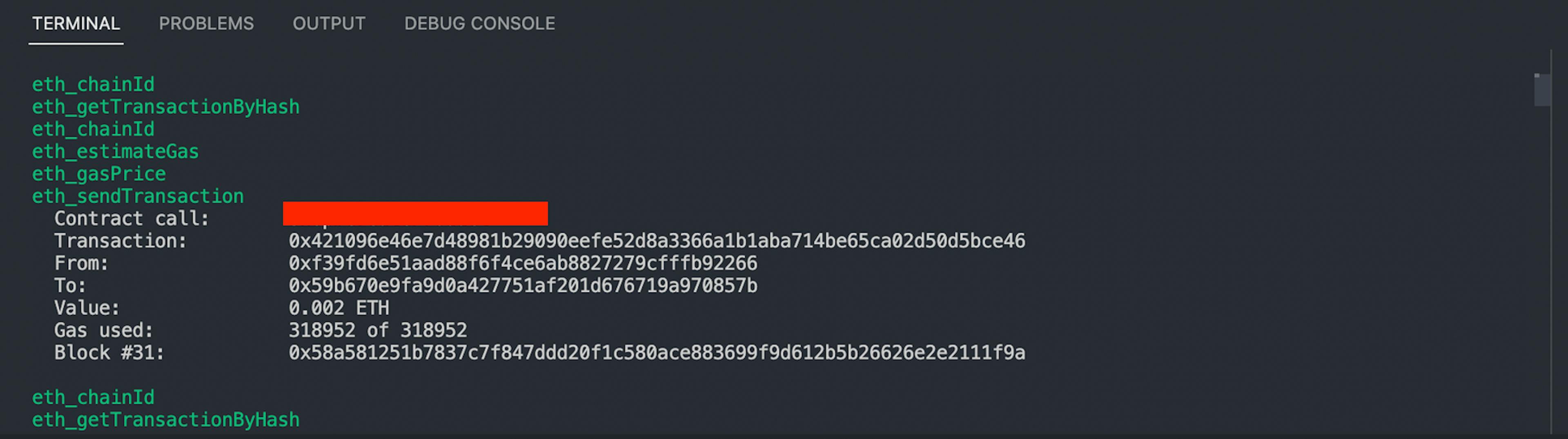 Activities of Deployment on the Terminal