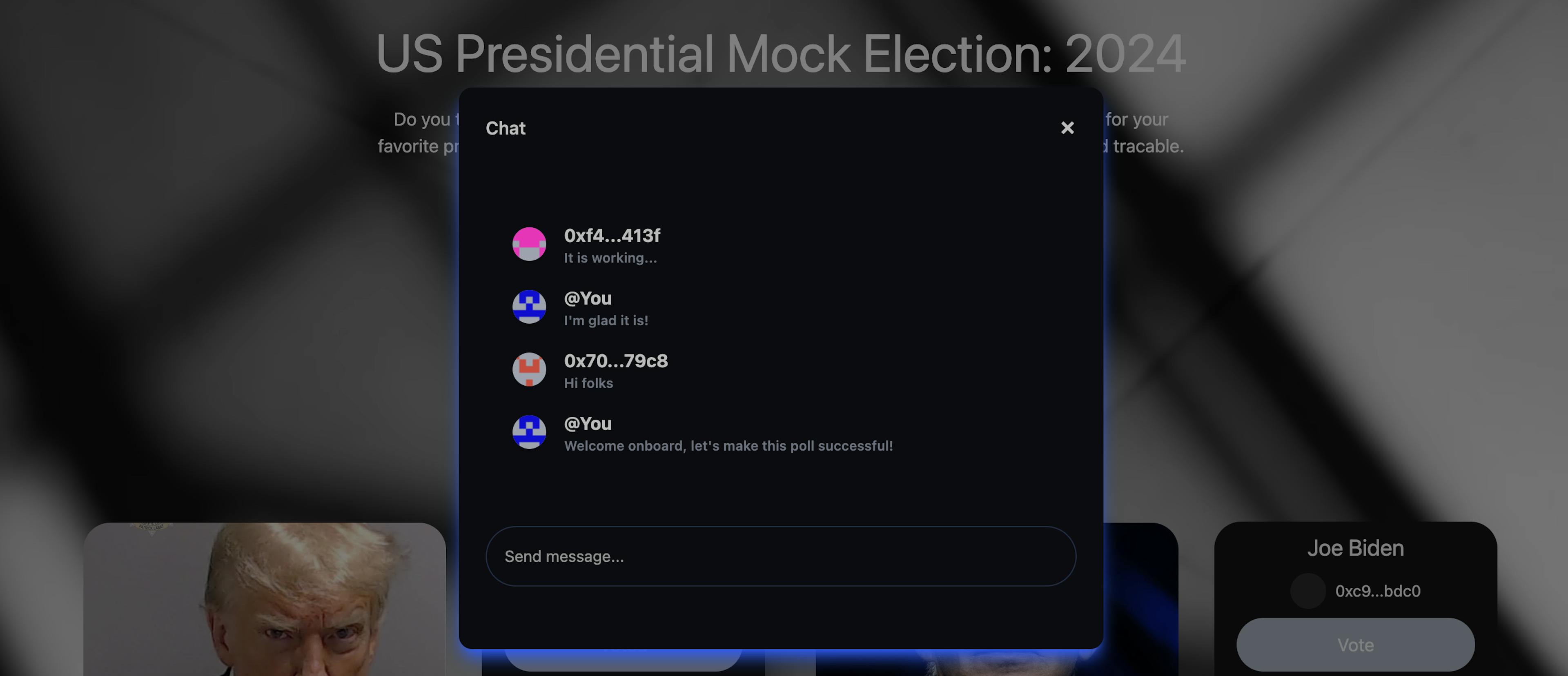 The Chat Modal Component