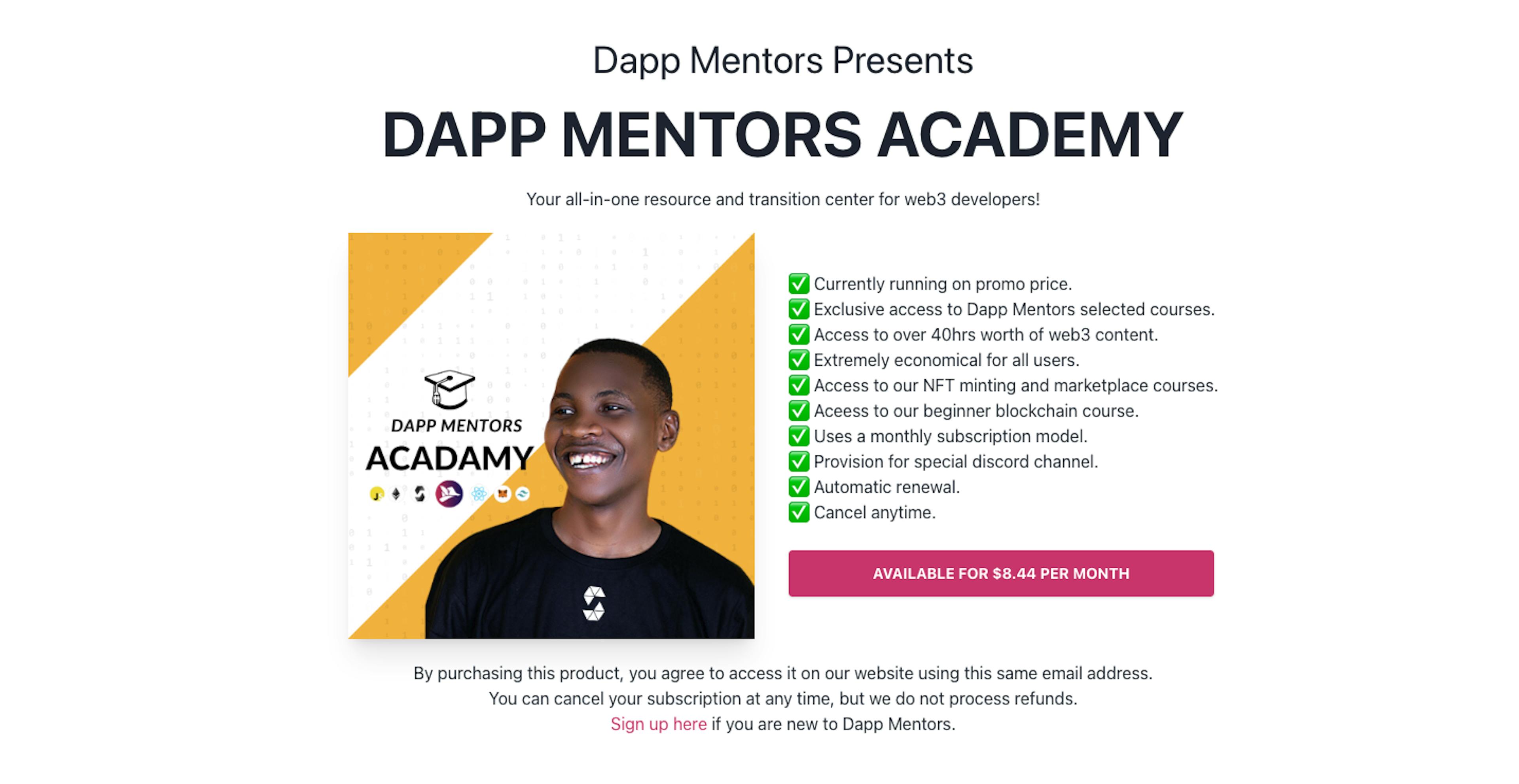 Dapp Mentors Academy