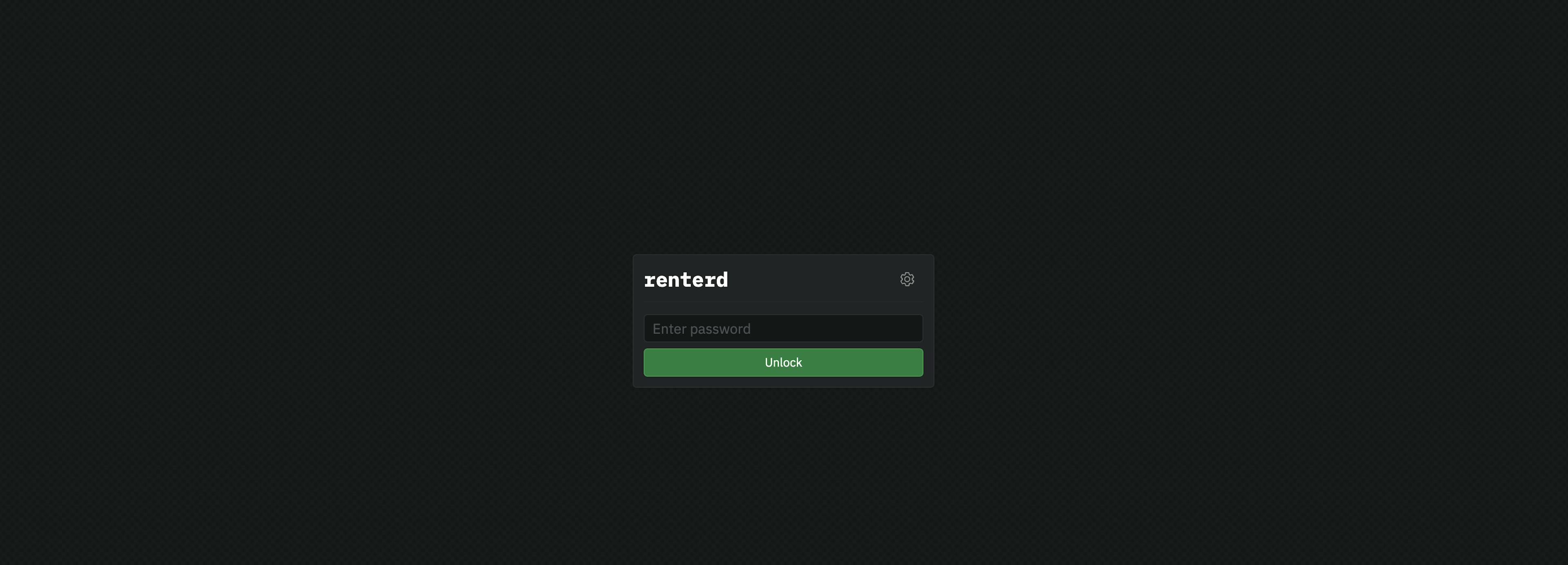 Interface de login do Sia Renterd