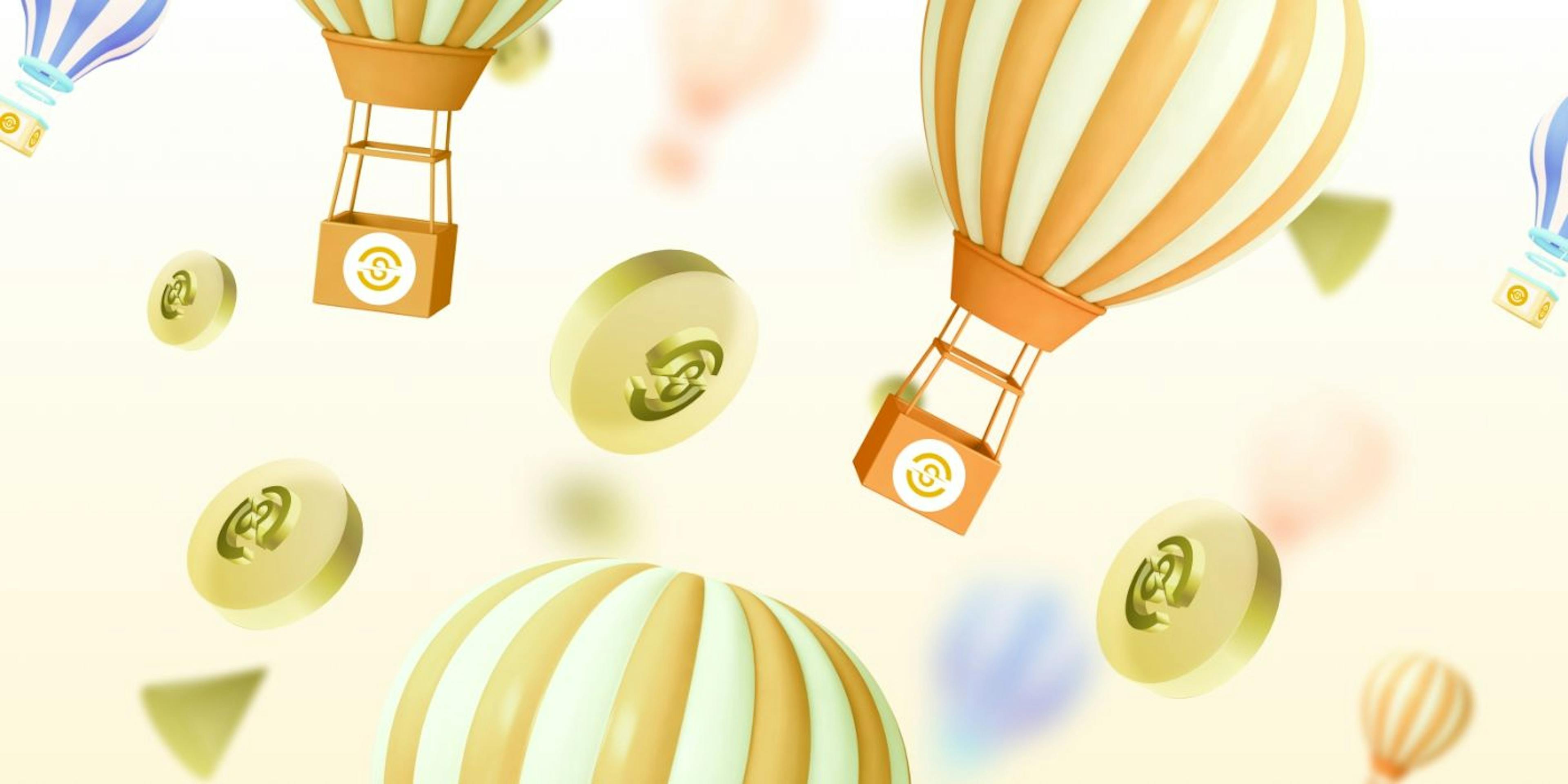 Balões de ar quente Web3