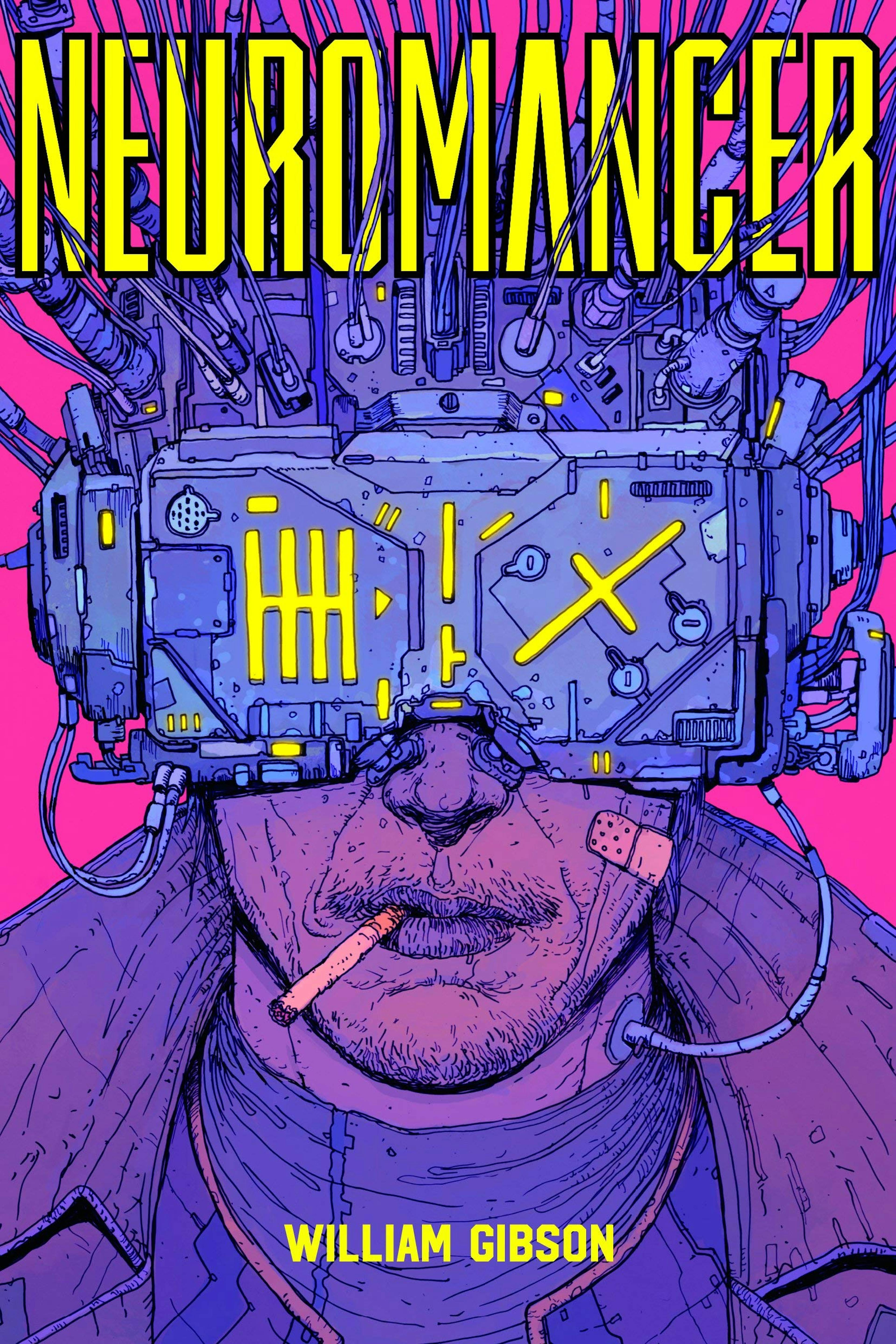 The first part of the trilogy - "Neuromancer" (cover by Editions Aleph, Brazil)