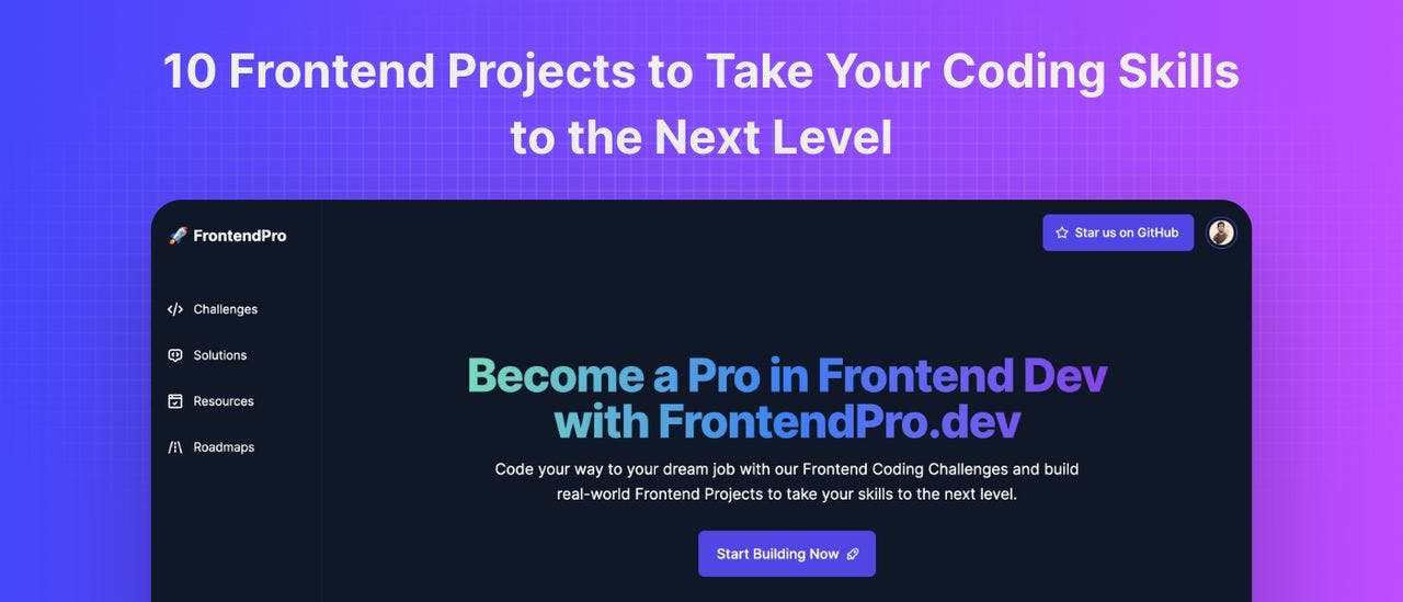 featured image - 10 Frontend Projects to Take Your Coding Skills to the Next Level