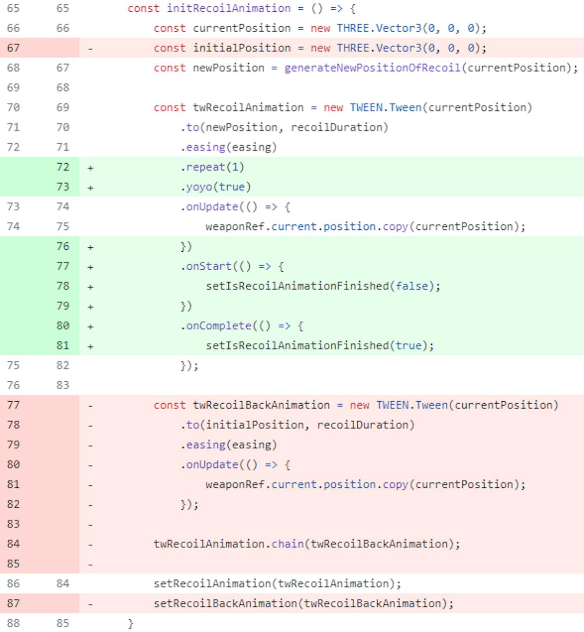 Modified initRecoilAnimation function