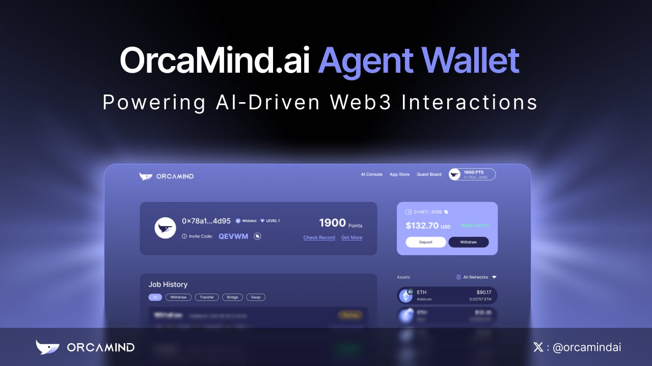 Кошелек агента orcamind.ai позволяет вам поговорить с блокчейном (буквально)