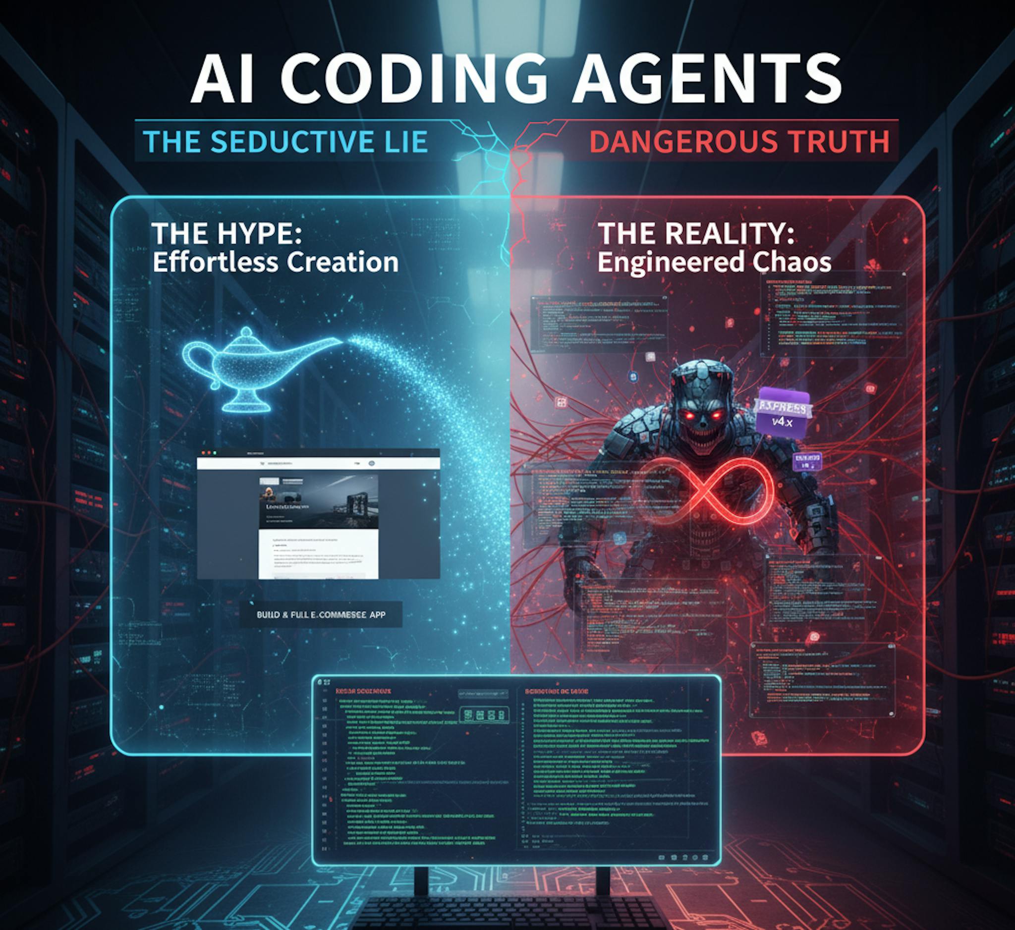 featured image - I Built with AI Coding Agents. The Hype Is Dangerous.