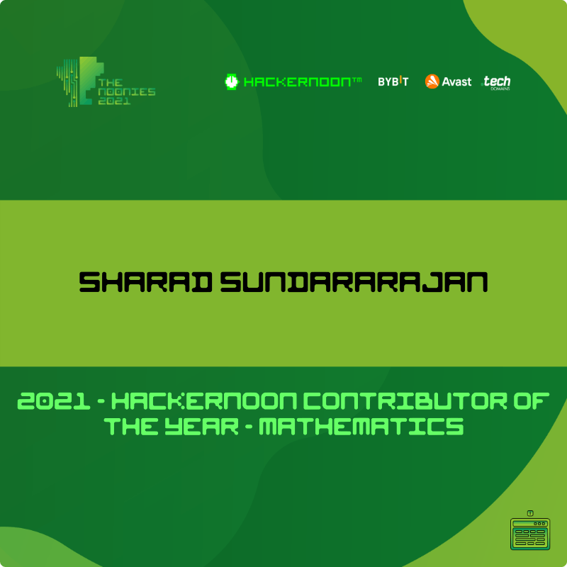 featured image - Thrilled to be Recognized as The HackerNoon Contributor of the Year - MATHEMATICS