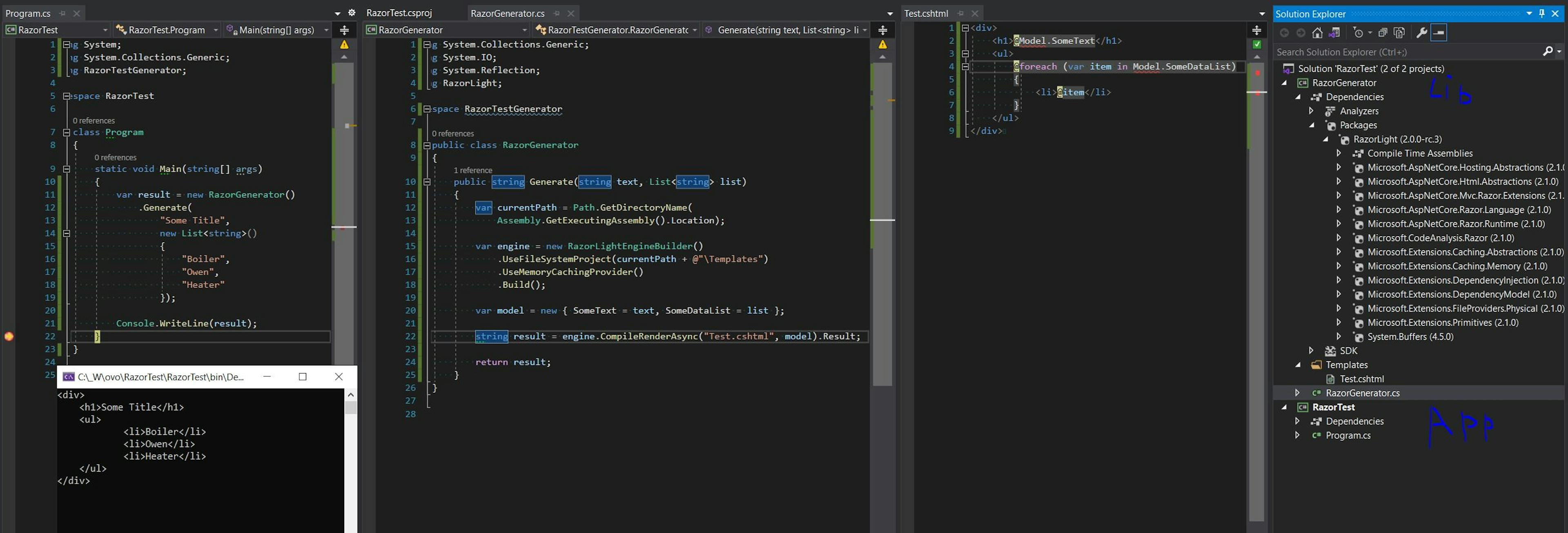 6 Ways to Generate HTML Documents With C# .Net | HackerNoon