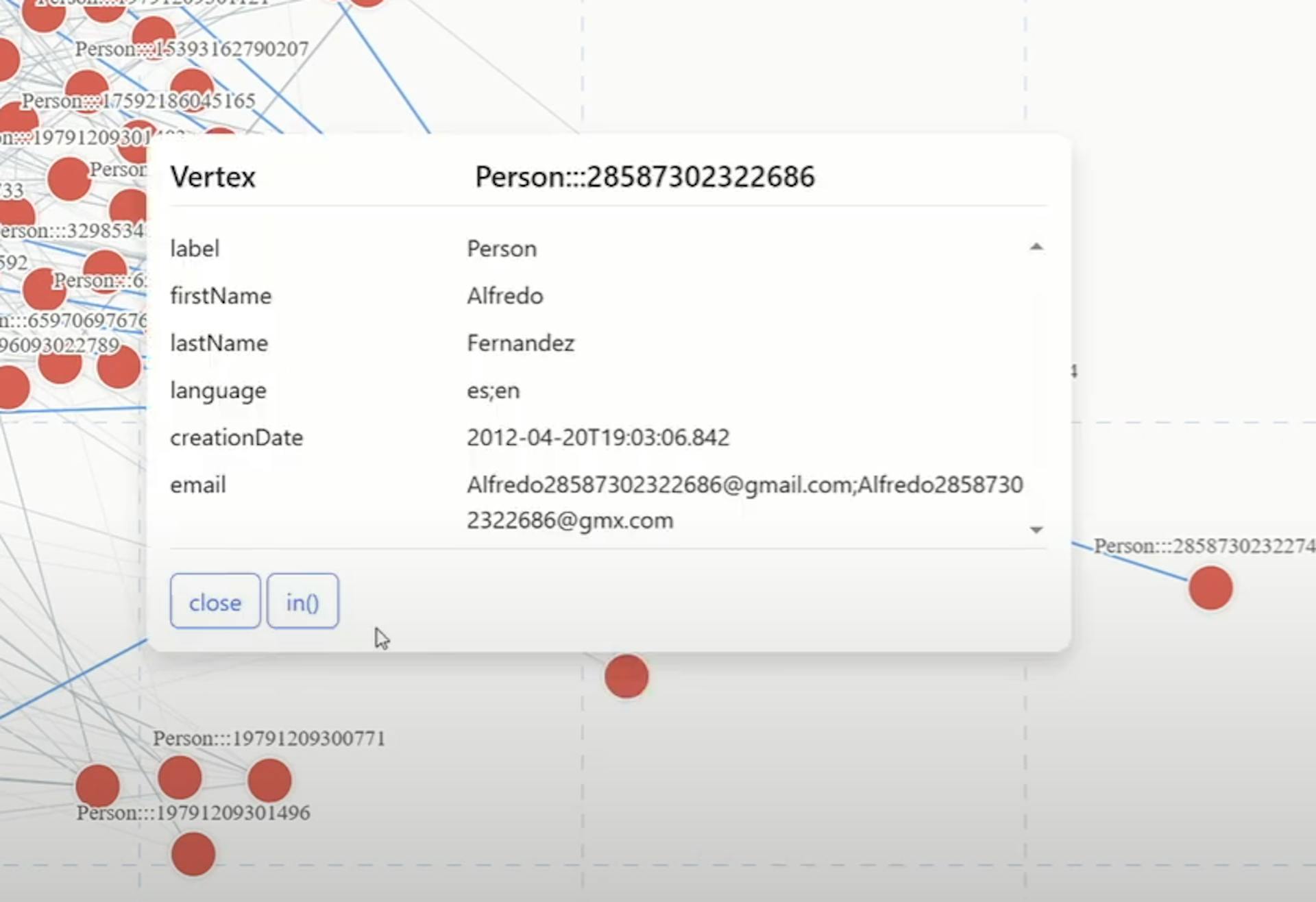 Record details in PuppyGraph