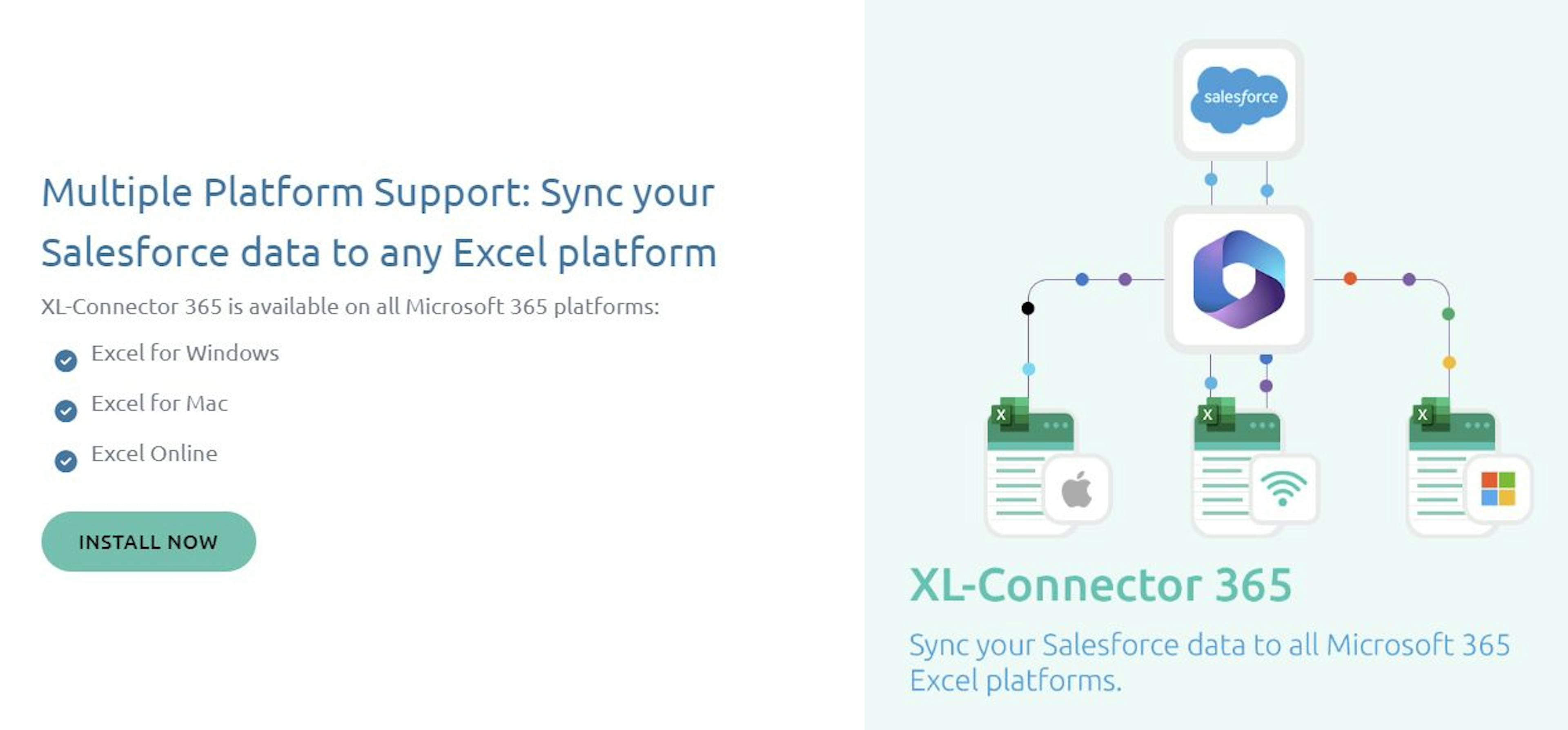 Platforms on Which XL-Connector 365 is Available. Image Source: Xappex Website