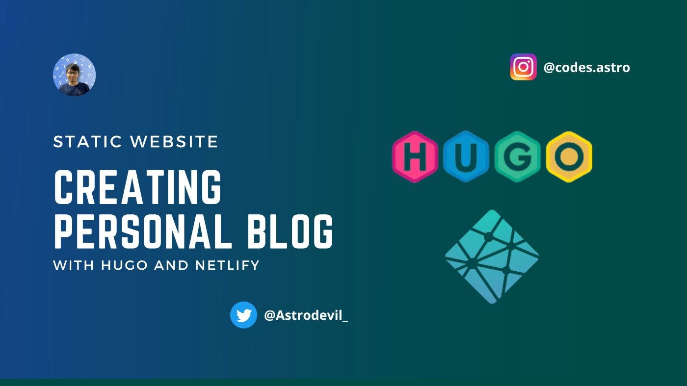 /how-to-create-a-personal-blog-with-hugo-and-netlify feature image