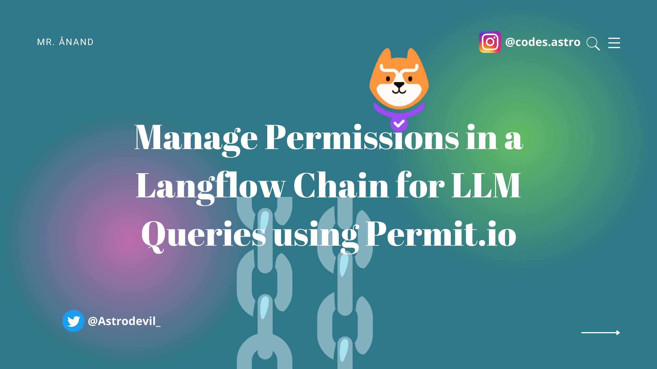 How to Manage Permissions in a Langflow Chain for LLM Queries Using Permit.io