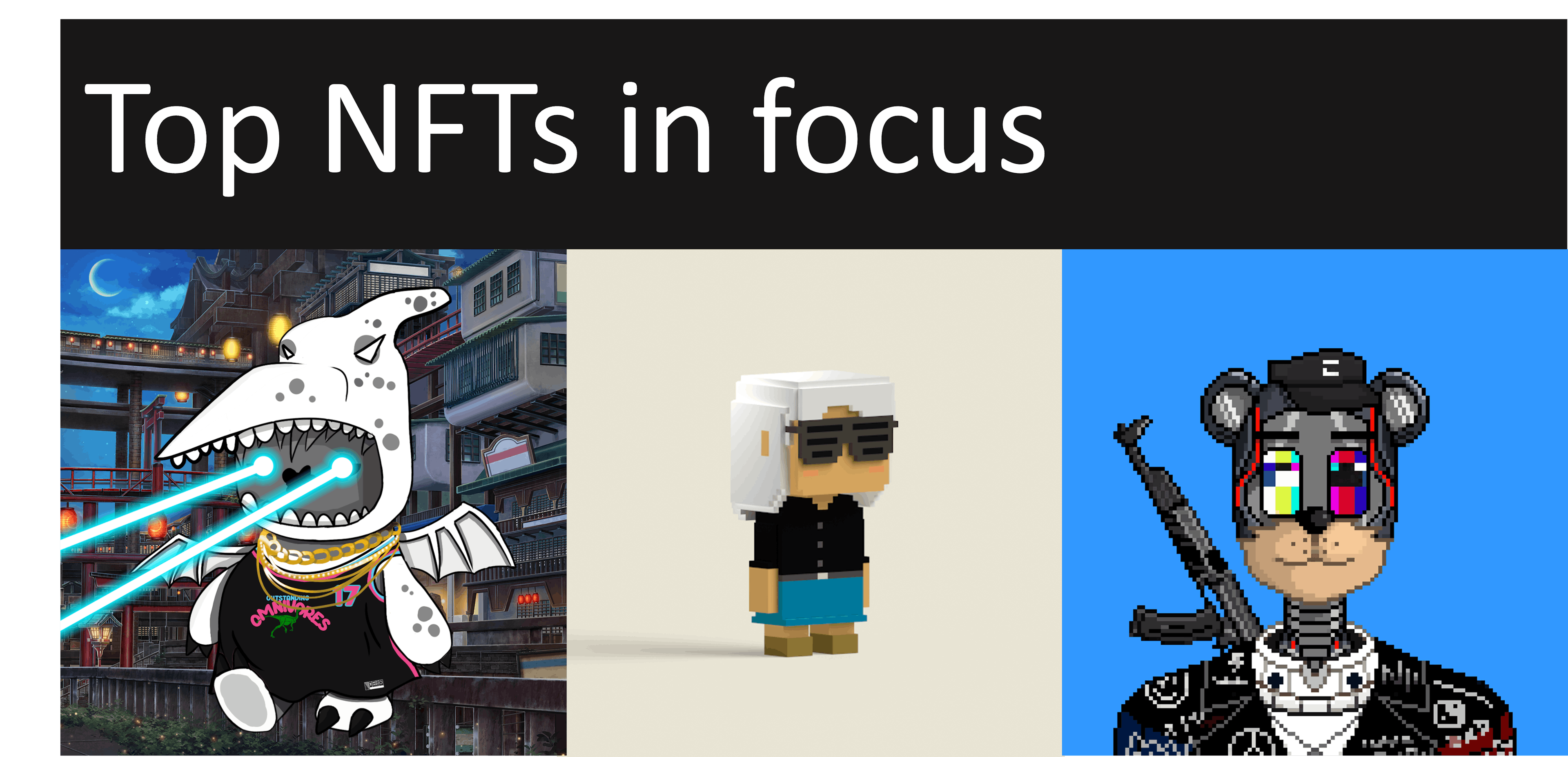 featured image - Most focused top 3 NFT projects - Why - “Utility as an in-game avatar to DeFi”