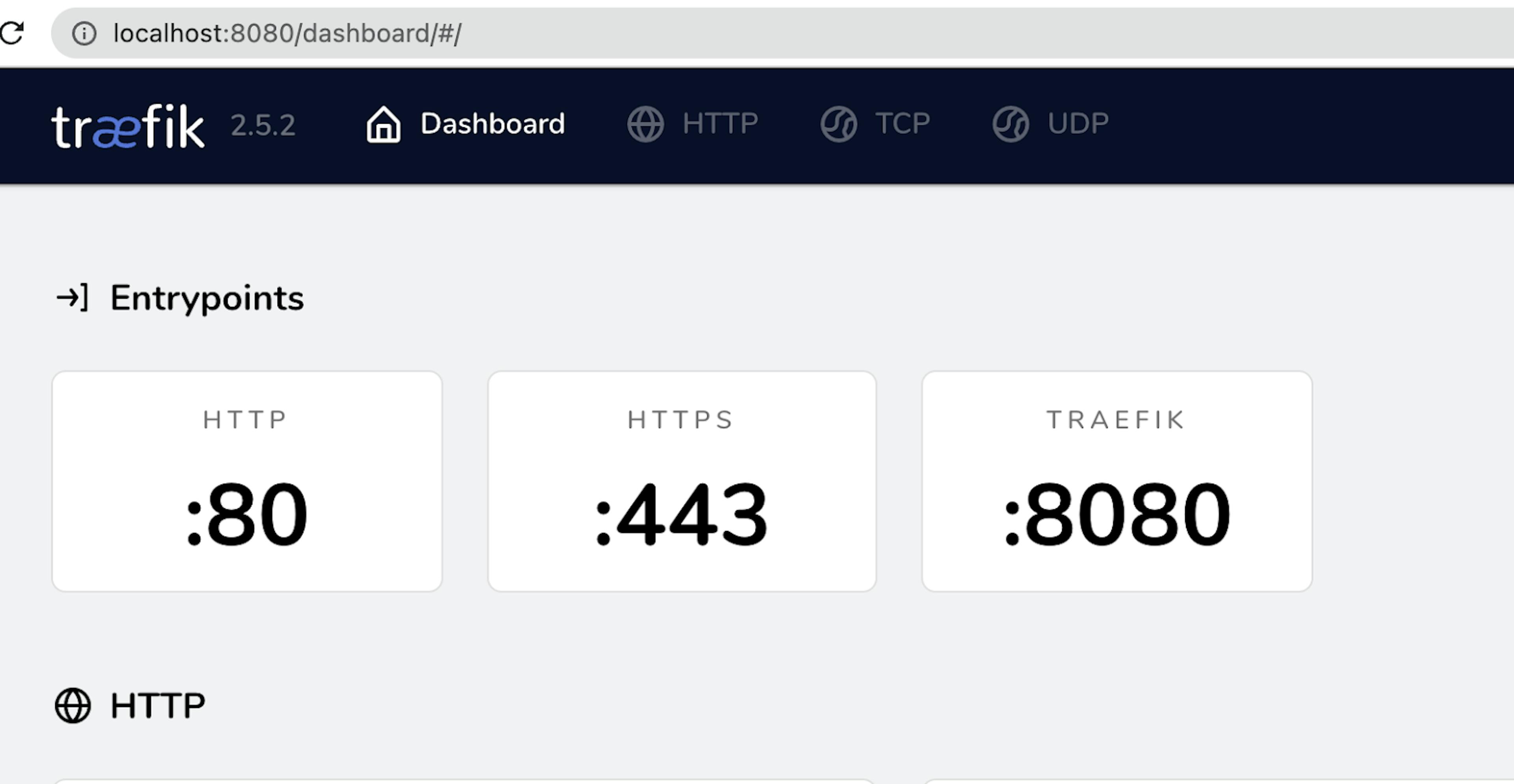 traefik dashboard