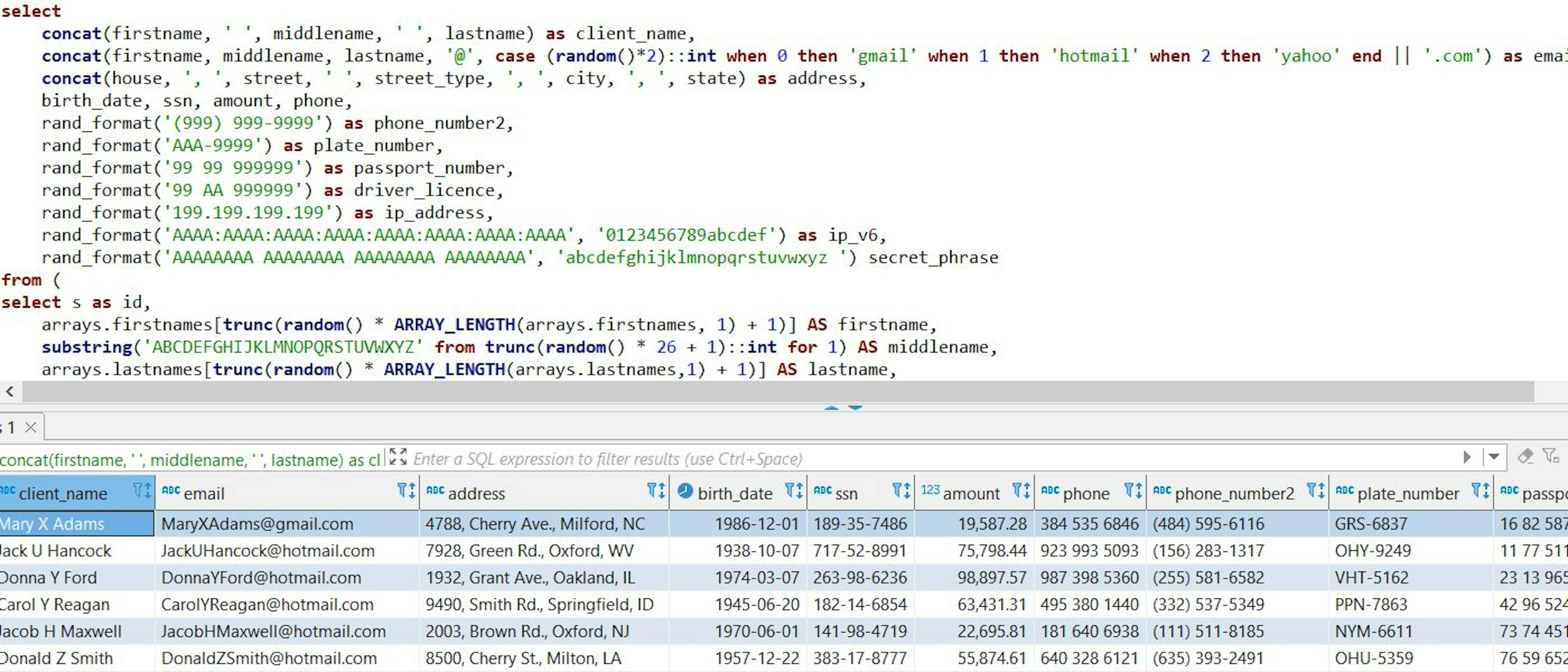 How to Efficiently Generate Test Data With SQL | HackerNoon