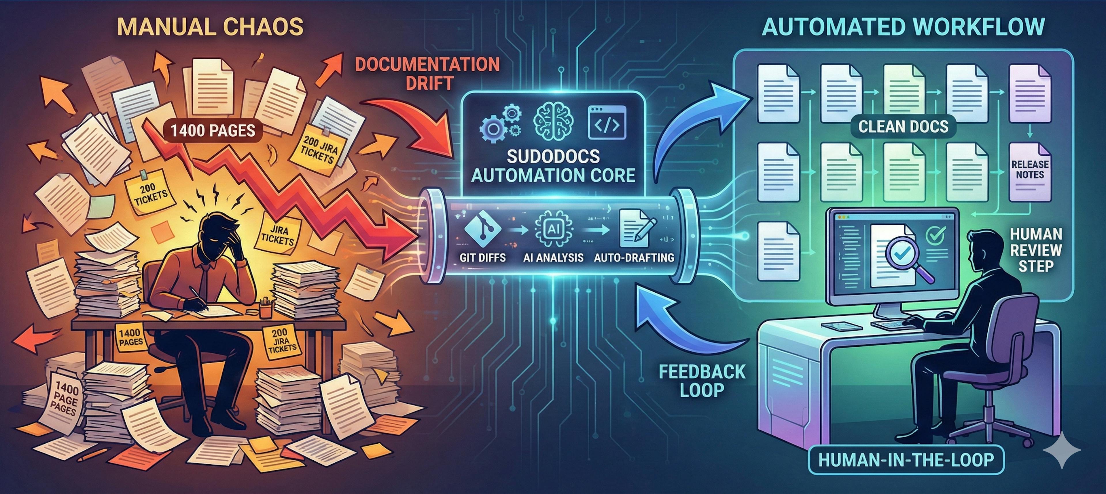 featured image - From 1,400 Pages to 200 Jira Tickets: Why I Had to Automate My Own Technical Writing Job?