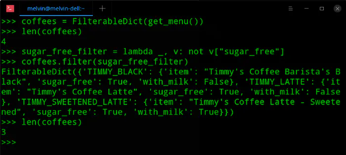 Filtering Dictionary In Python 3 | HackerNoon