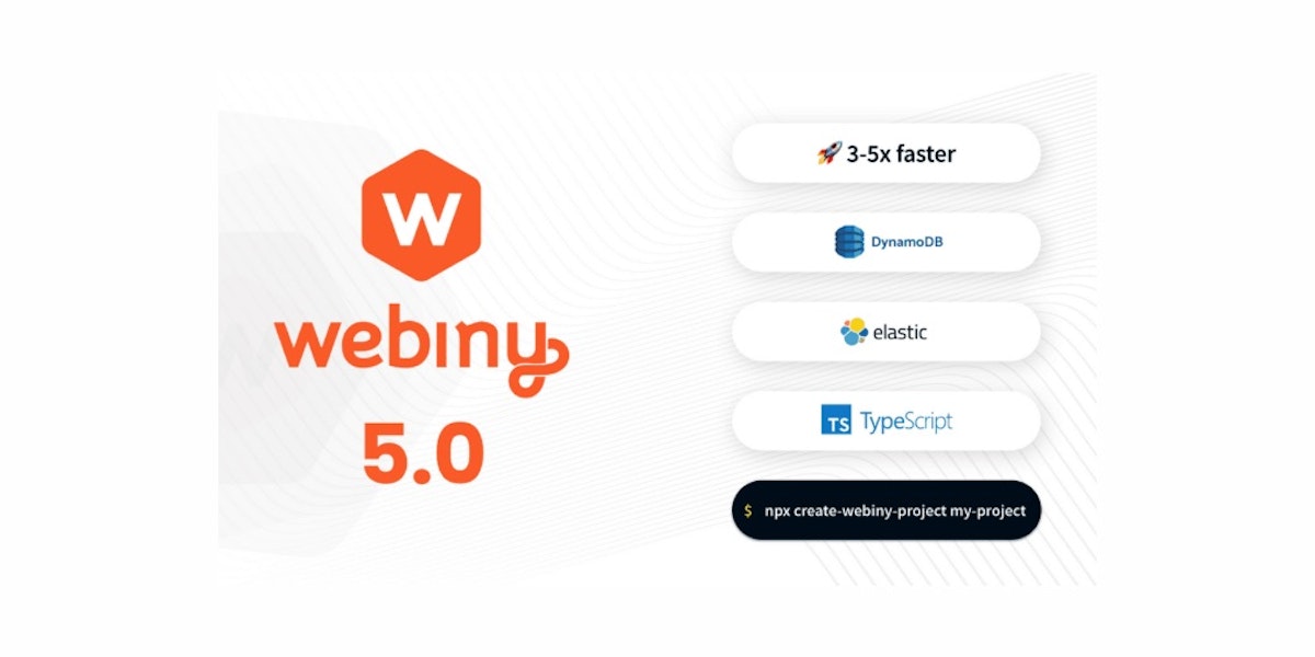 featured image - Webiny v5 Update: DynamoDB, VPC  Support, and Performance Improvements