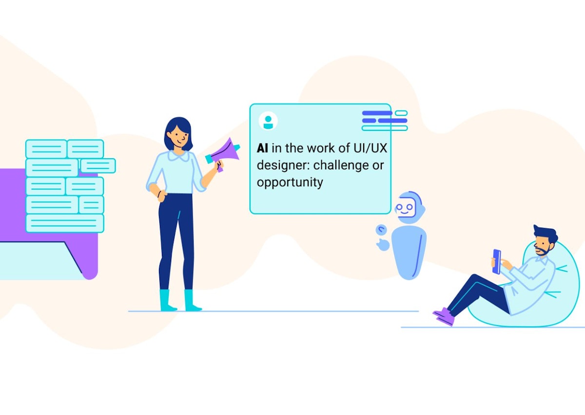 featured image - AI in the Work of UI/UX Designer: Challenge or Opportunity?