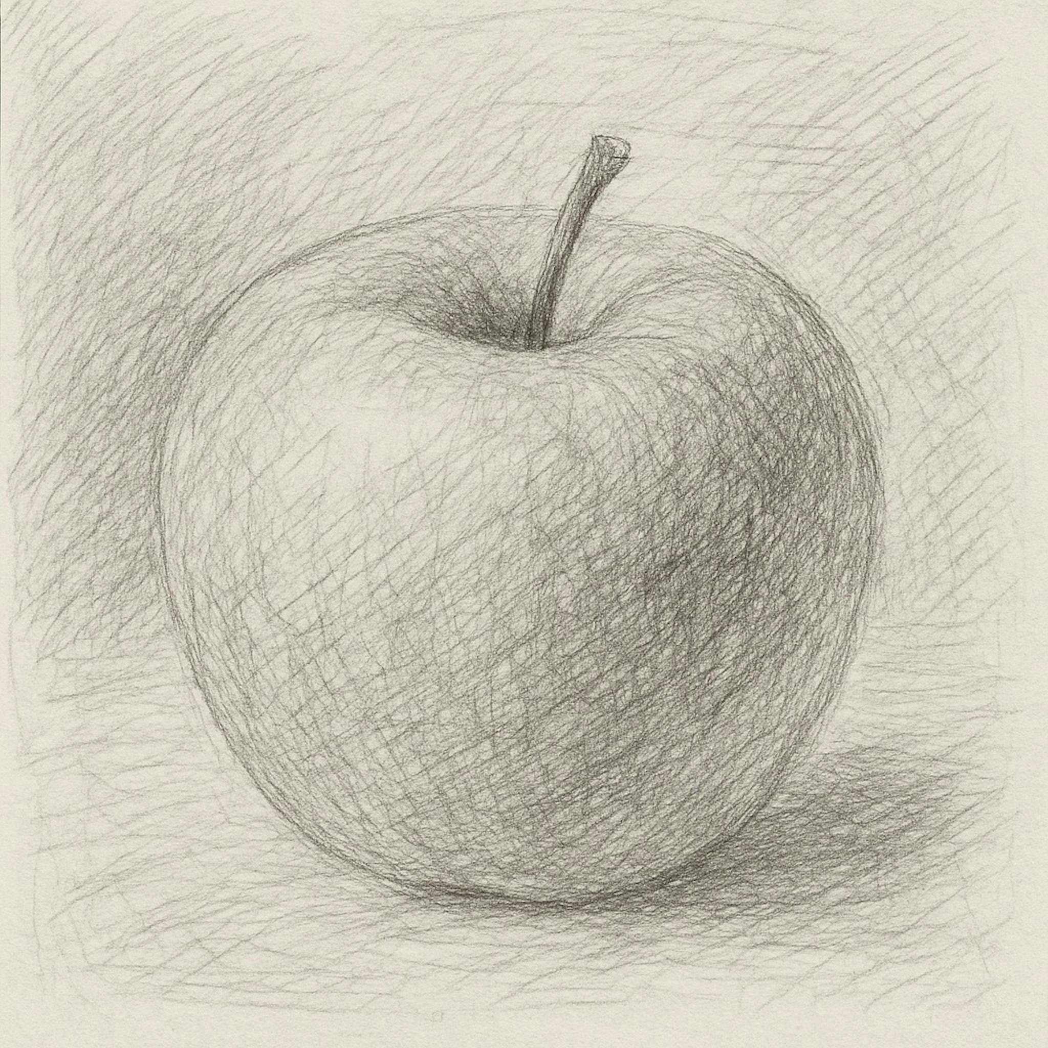 Illustration created by the author using DALL-E 3. Used prompt: “Generate a digital painting of an apple in pencil sketch style”.