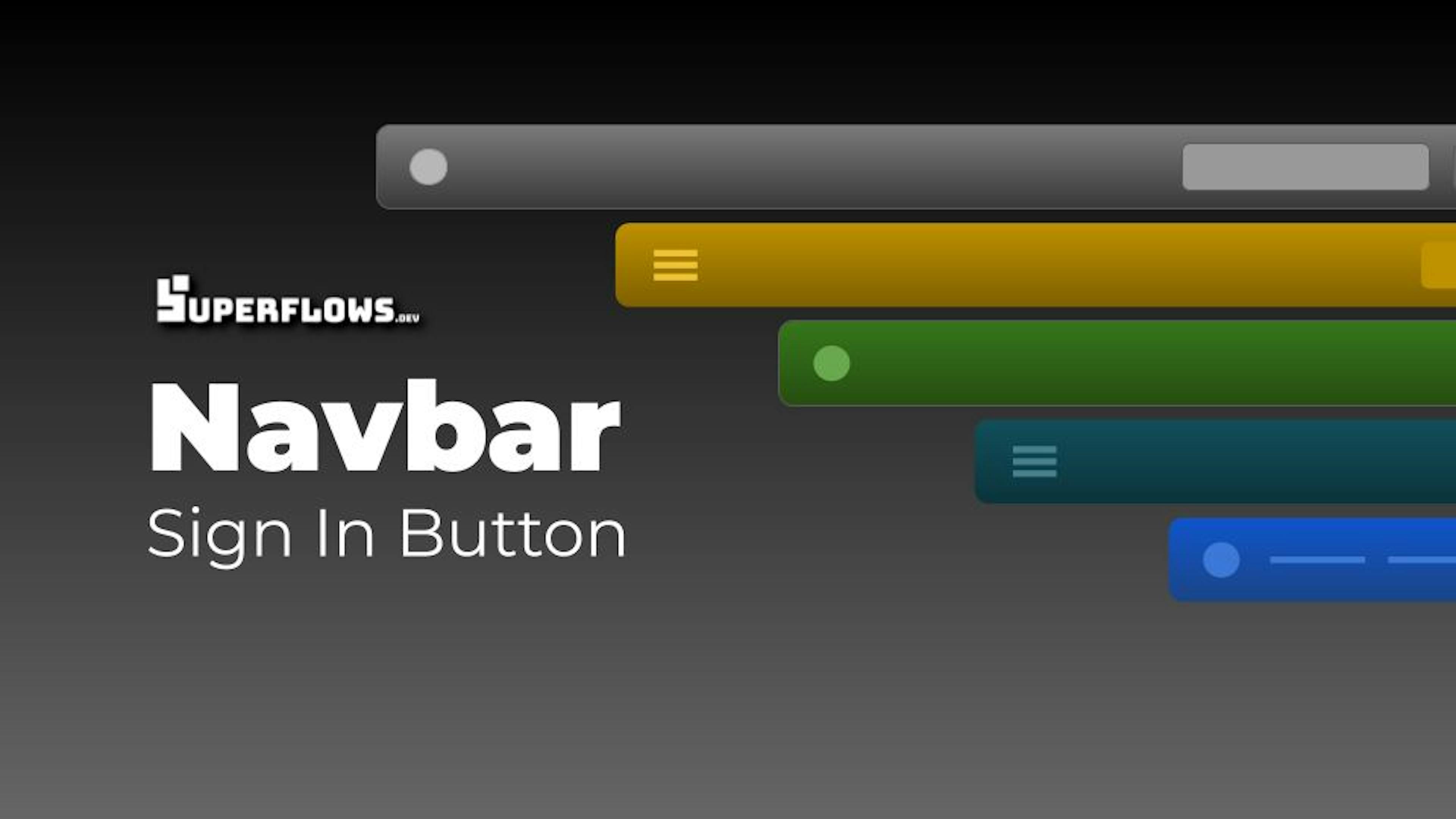 Adding a 'Sign In' Button to your React Navbar