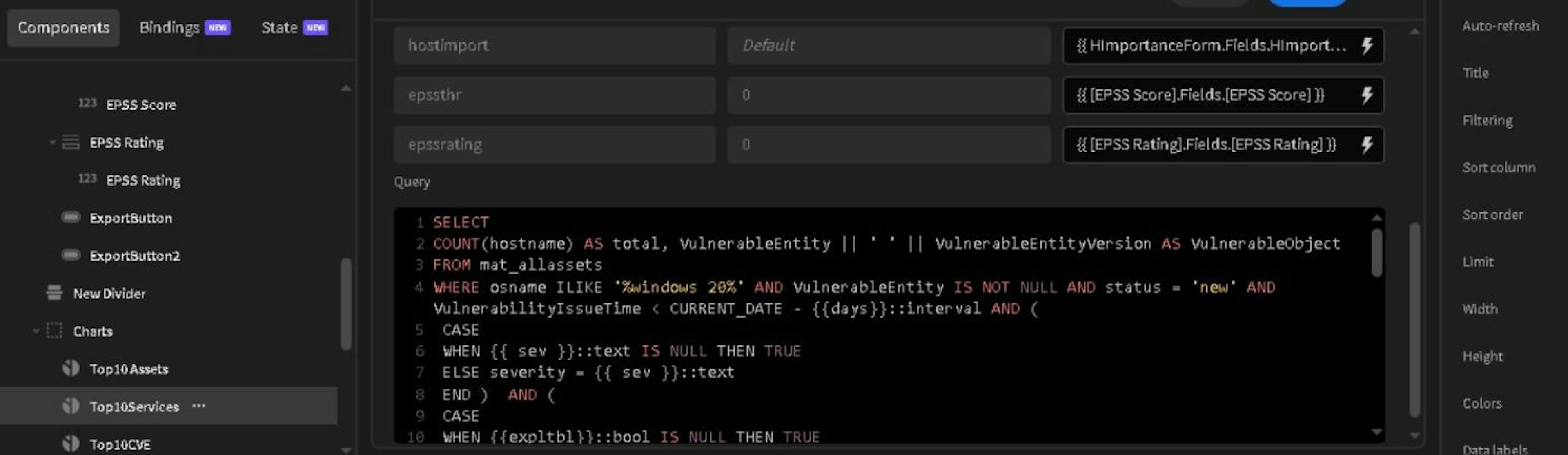 variable bindings
