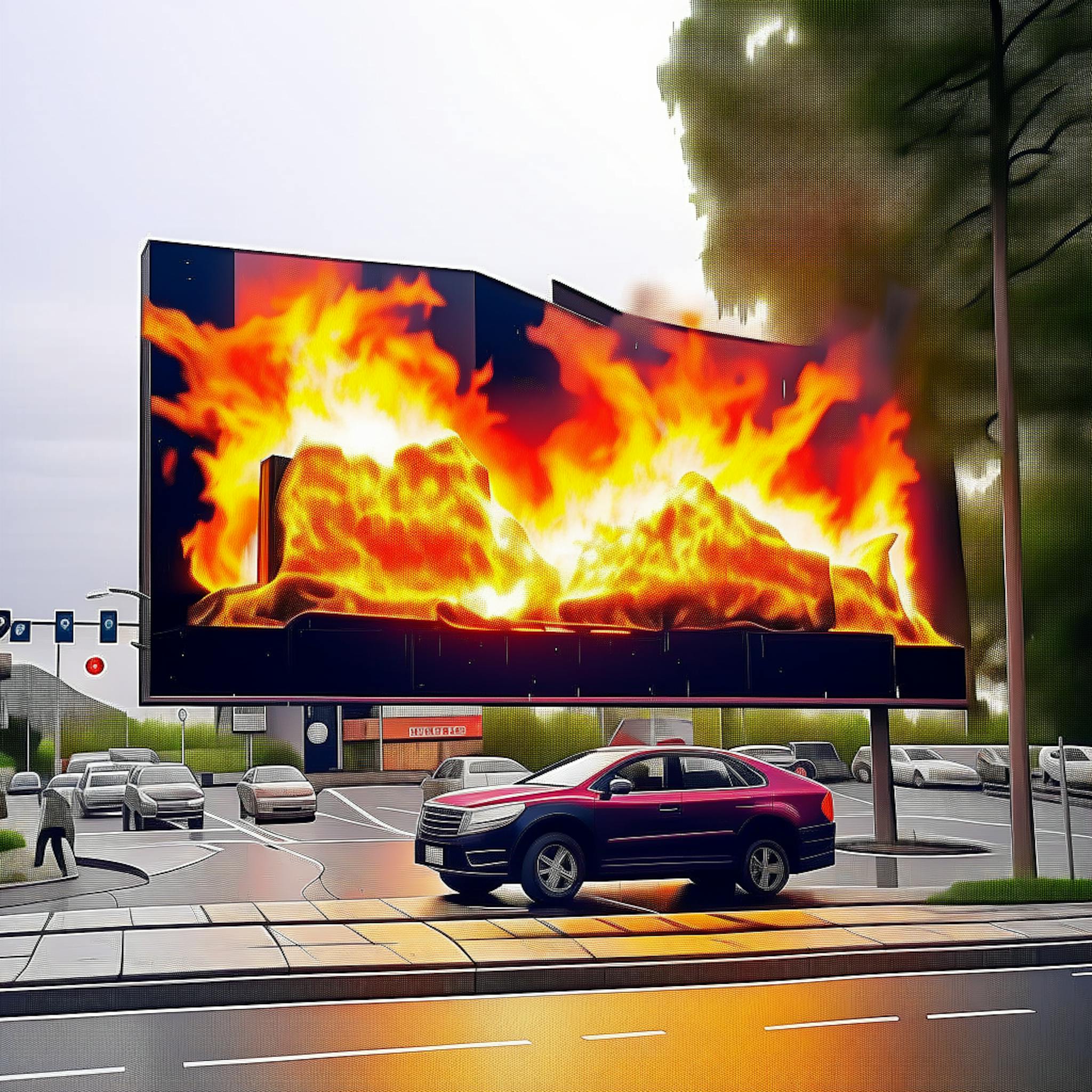 featured image - Você pode colocar fogo em um outdoor para pontos de marketing?