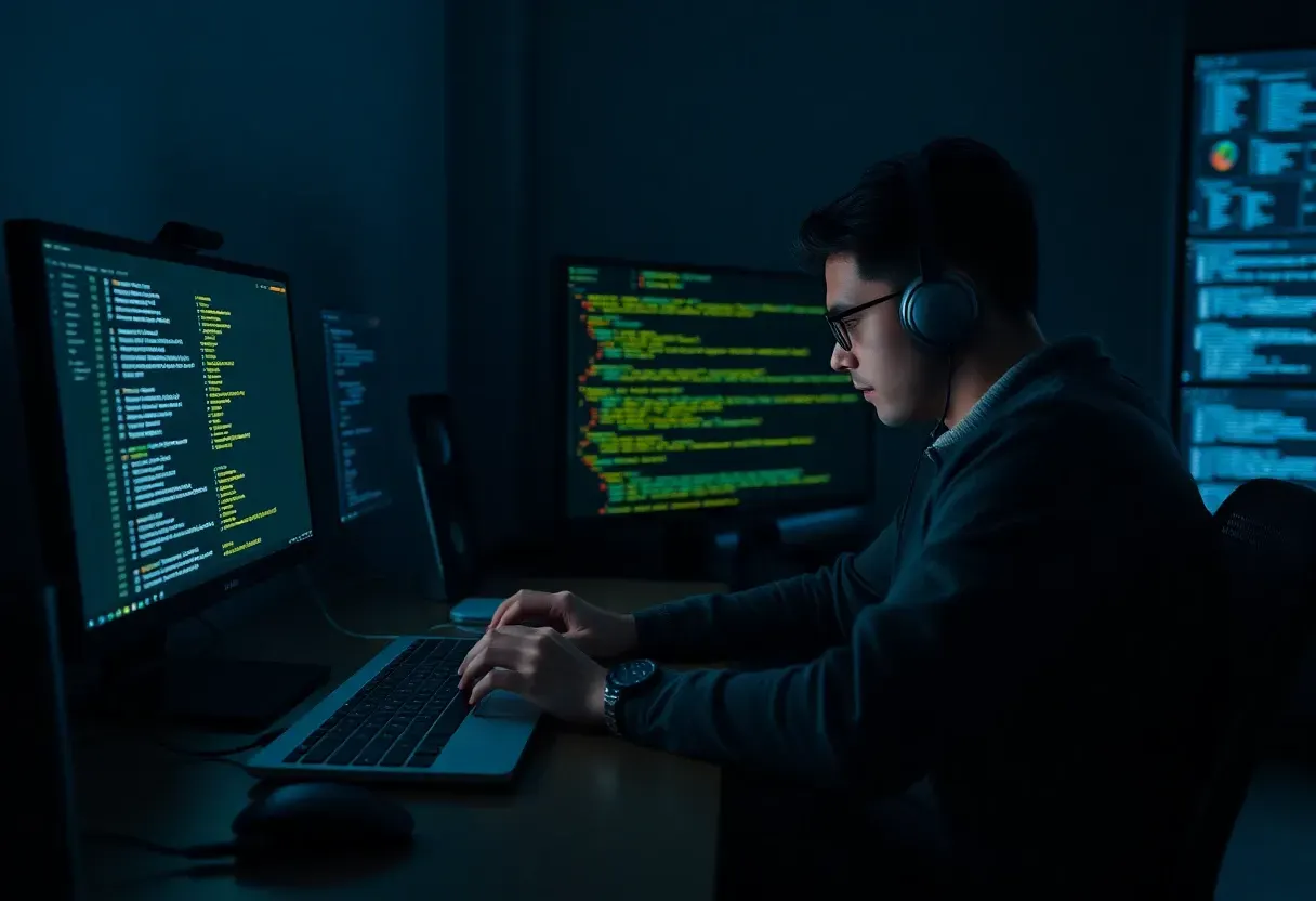 https://hackernoon.imgix.net/images/a-developer-finishes-coding-late-at-night-while-notes-commit-activity-and-changed-files-on-the-local-computer-transform-into-polished-social-posts-and-b...