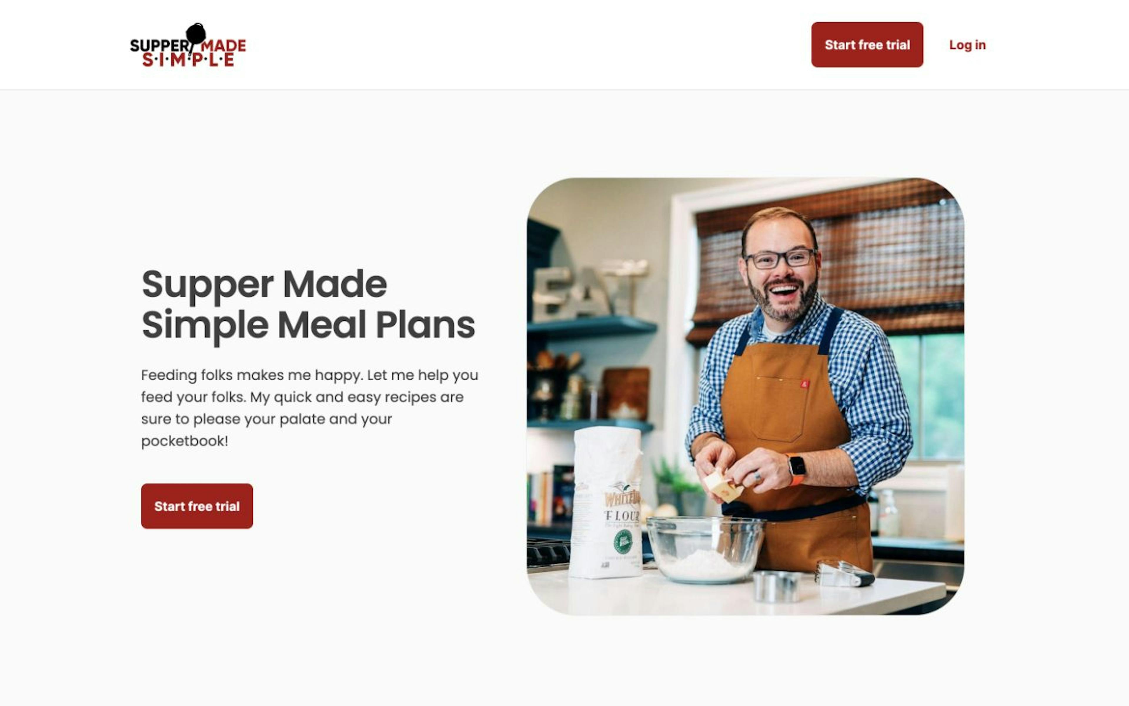 An example of a customer’s sales page in the MealPro App