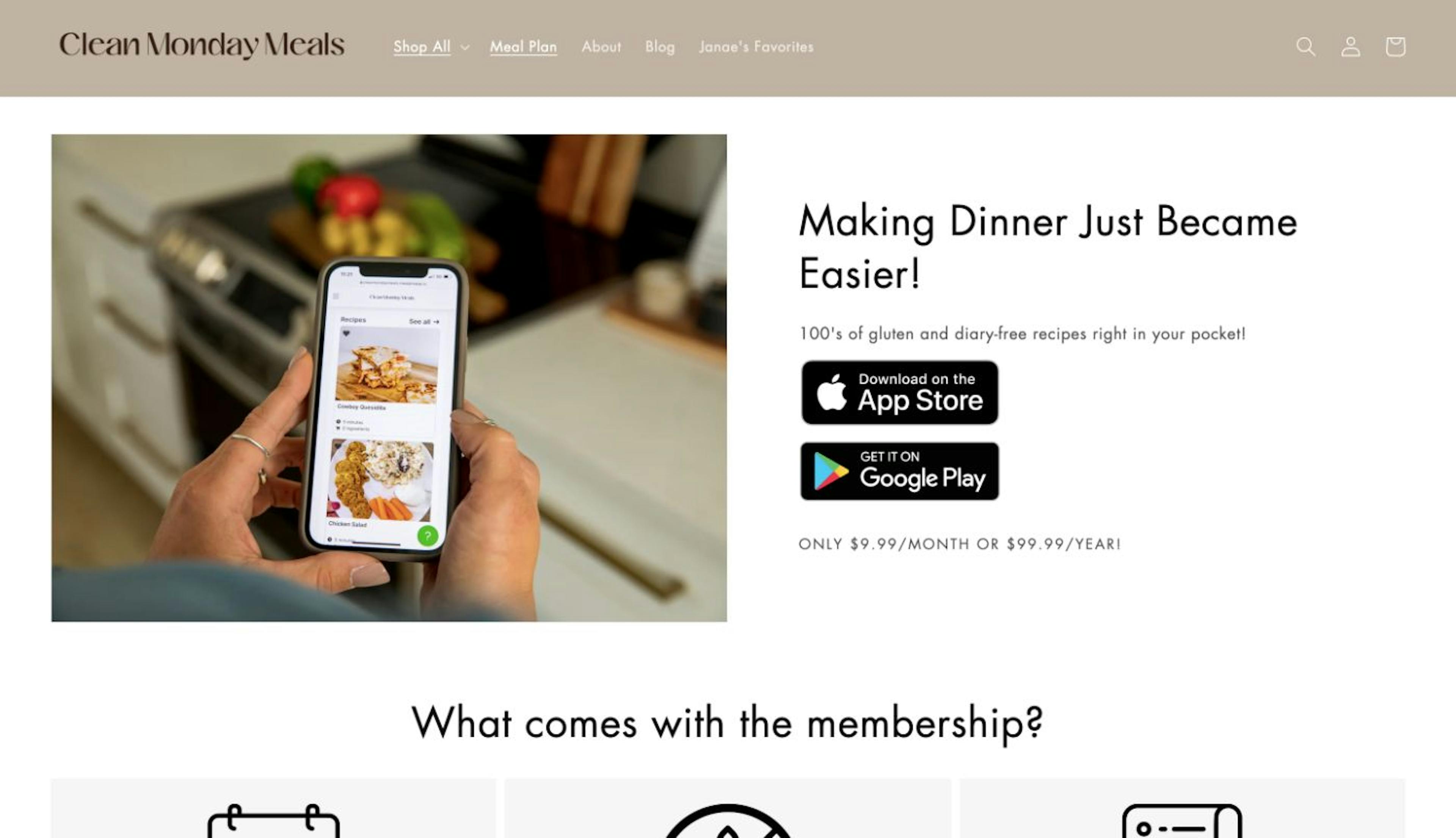 Customers could create their own mobile app with MealPro App