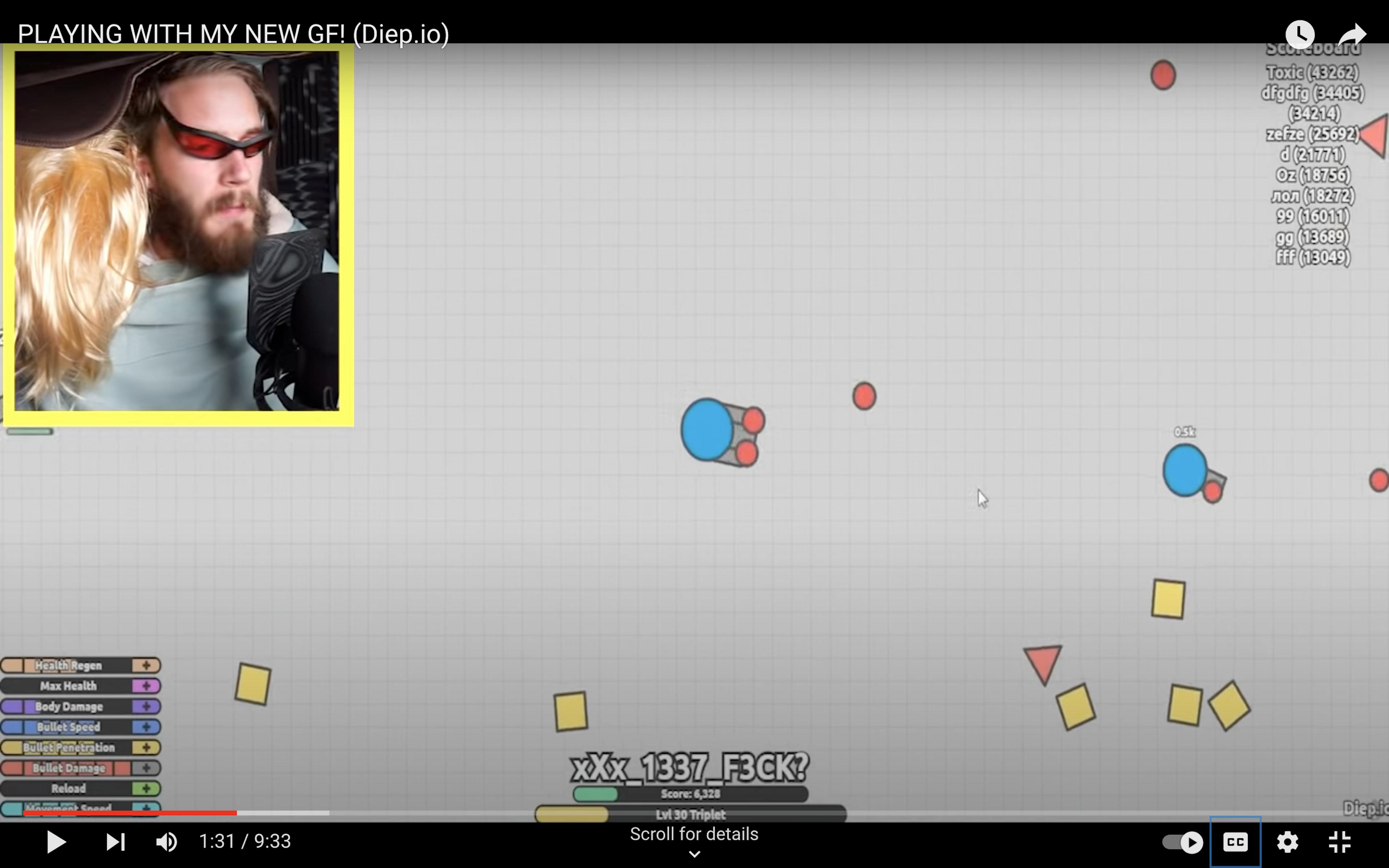 PewDiePie Playing Diep.io