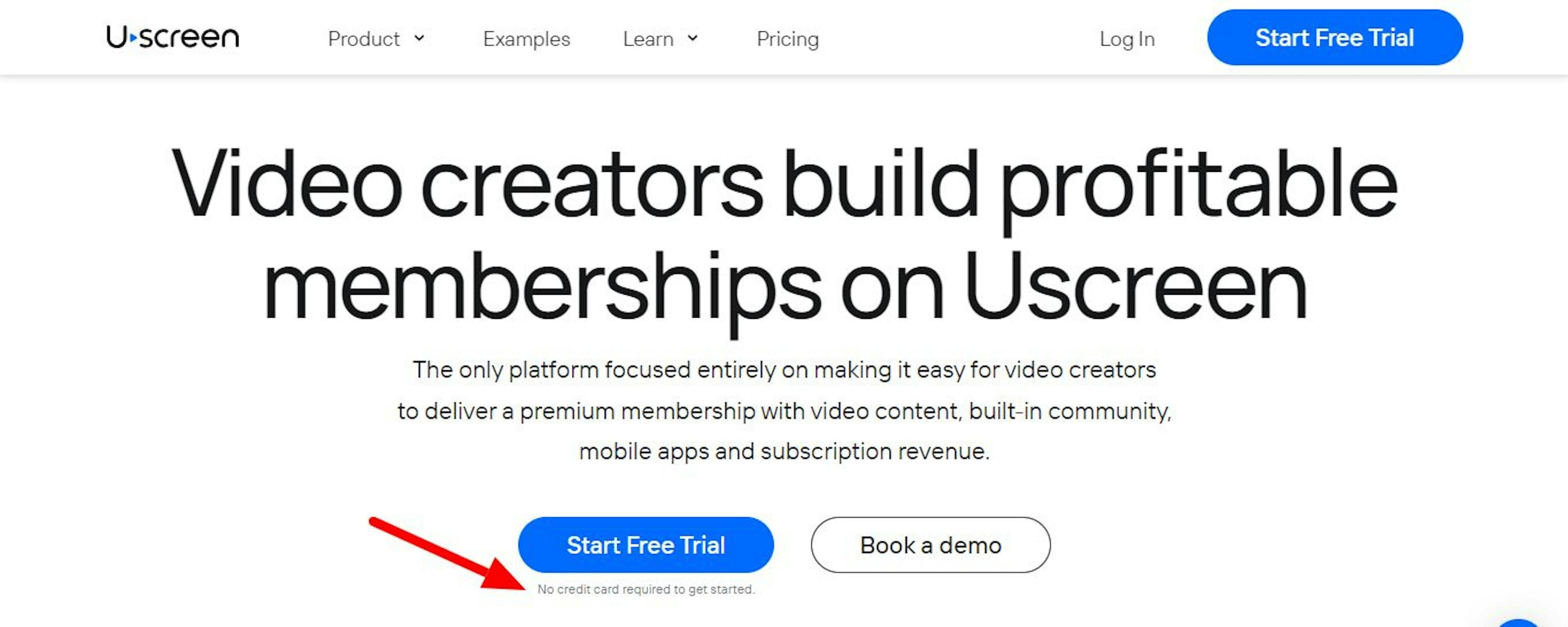 Uscreen's Pricing page