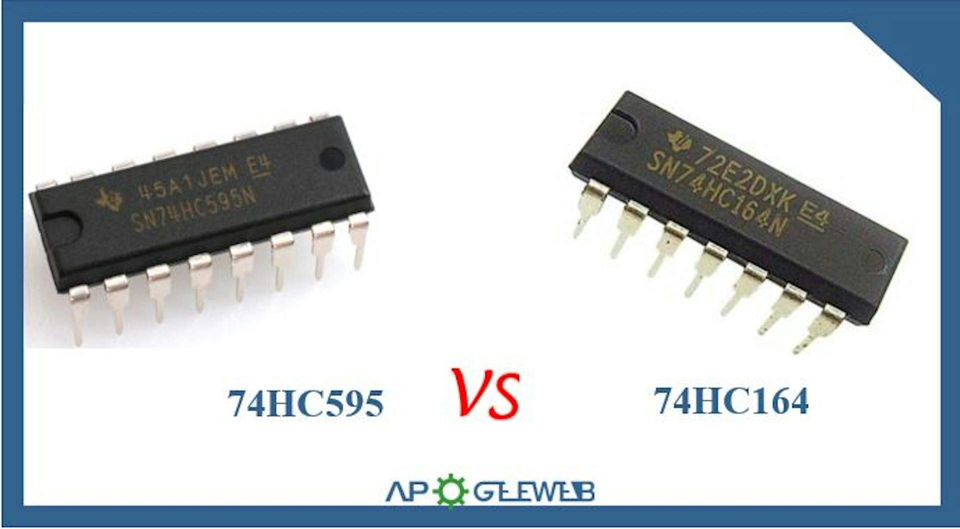 featured image - What's the difference between 74HC595 and 74HC164?