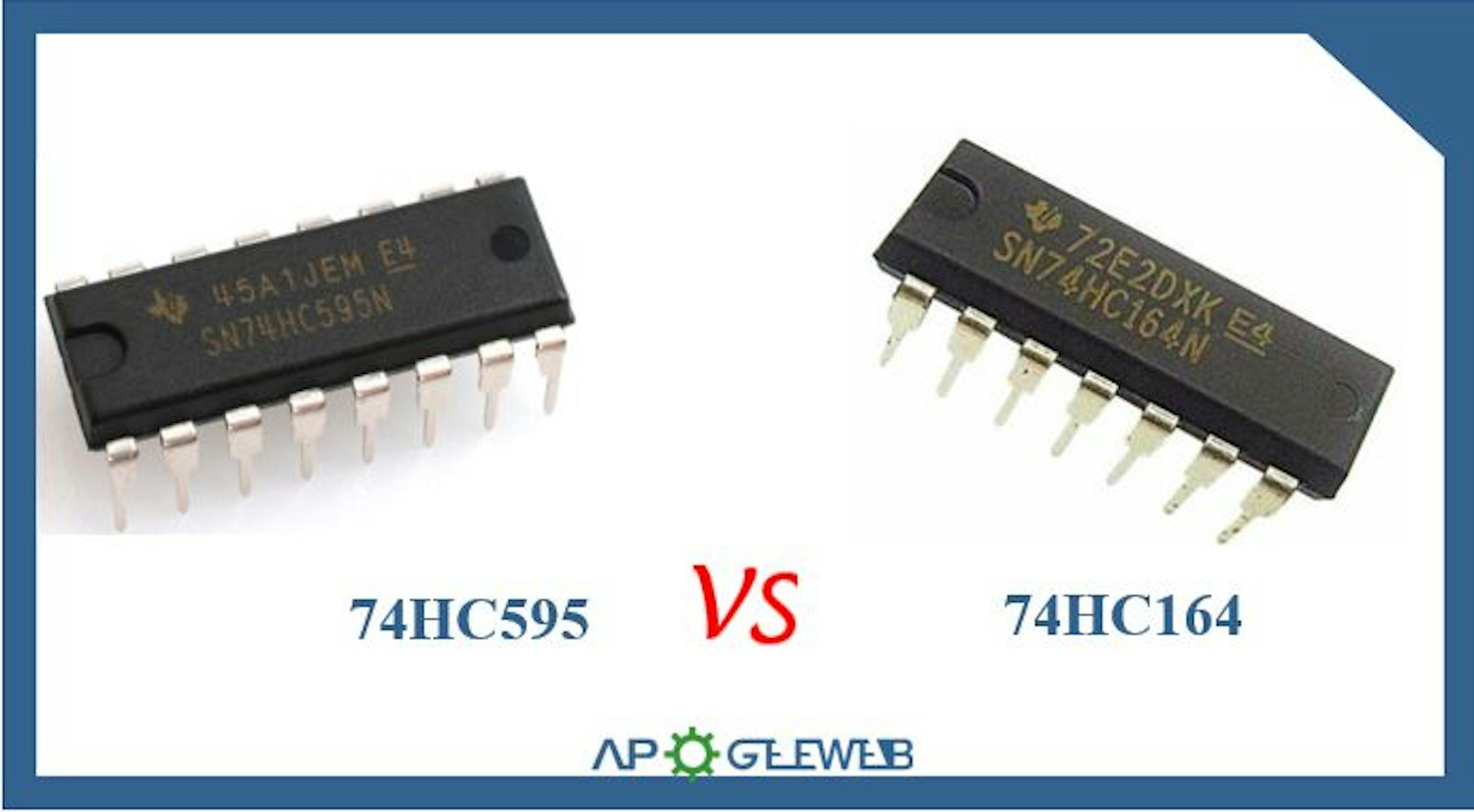What's the difference between 74HC595 and 74HC164?