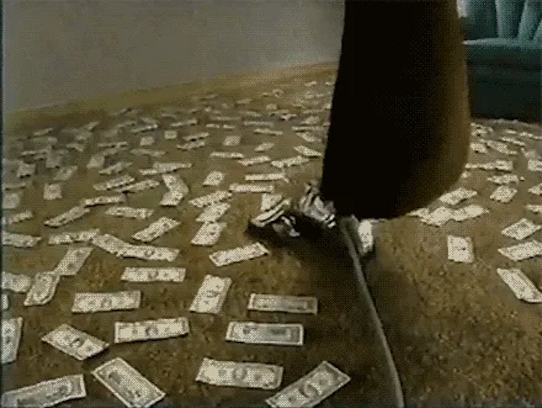 Dinheiro GIF dos anos 90 via GIPHY