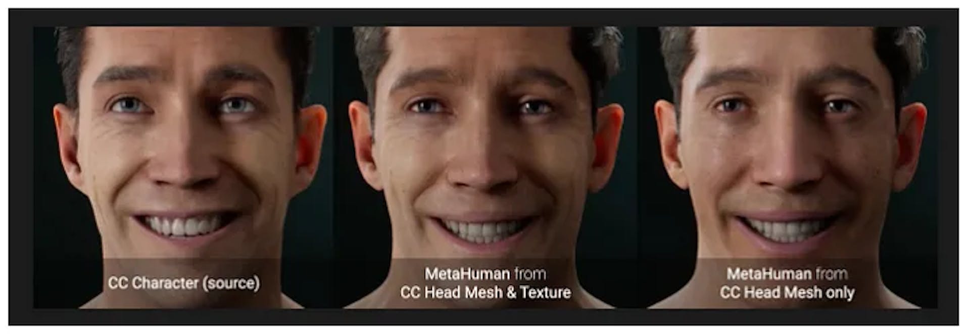 MetaHuman engine developed by Unreal to create 3D avatars