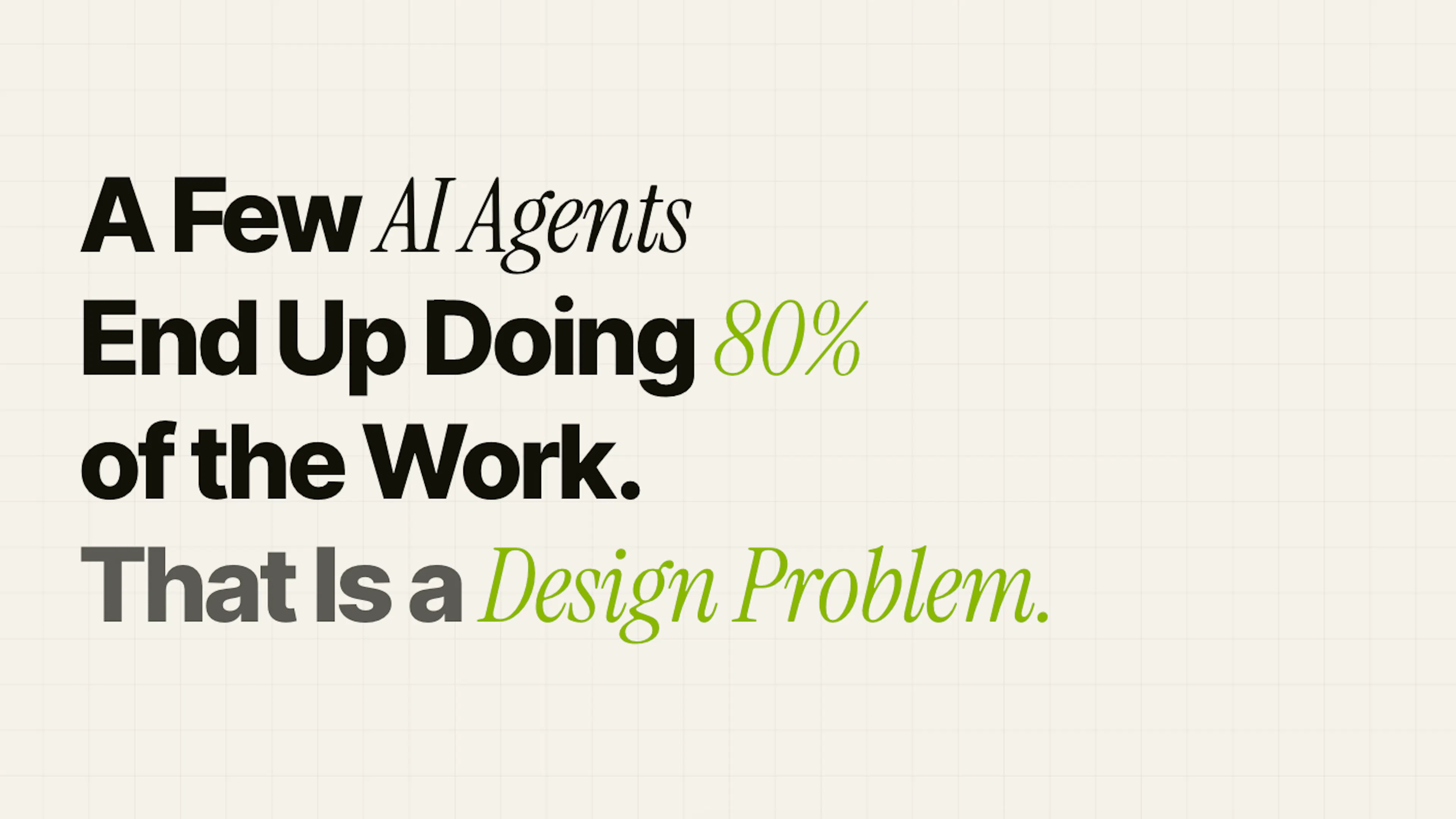 A Few AI Agents End Up Doing 80% of the Work - That Is a Design Problem ...