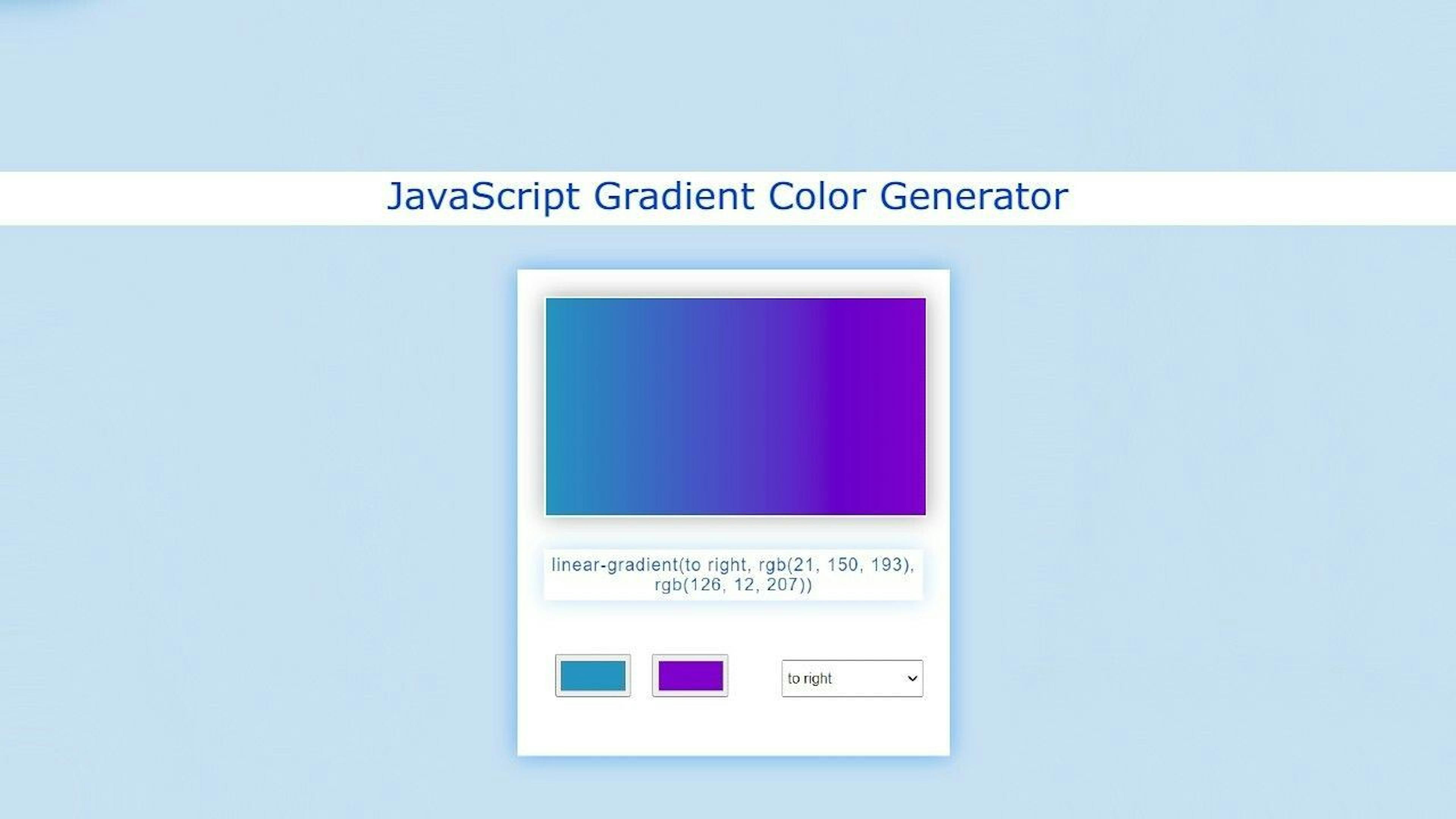 featured image - Making a Gradient Color Generator App Using JavaScript