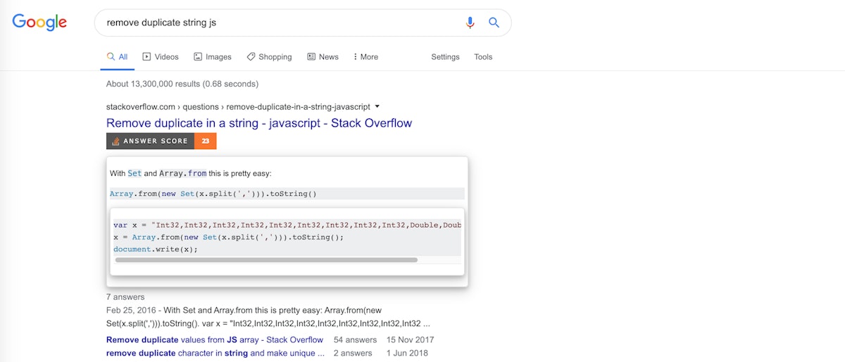 featured image - Chrome Extention That Will Enable Dev Snippets on Google Search Results