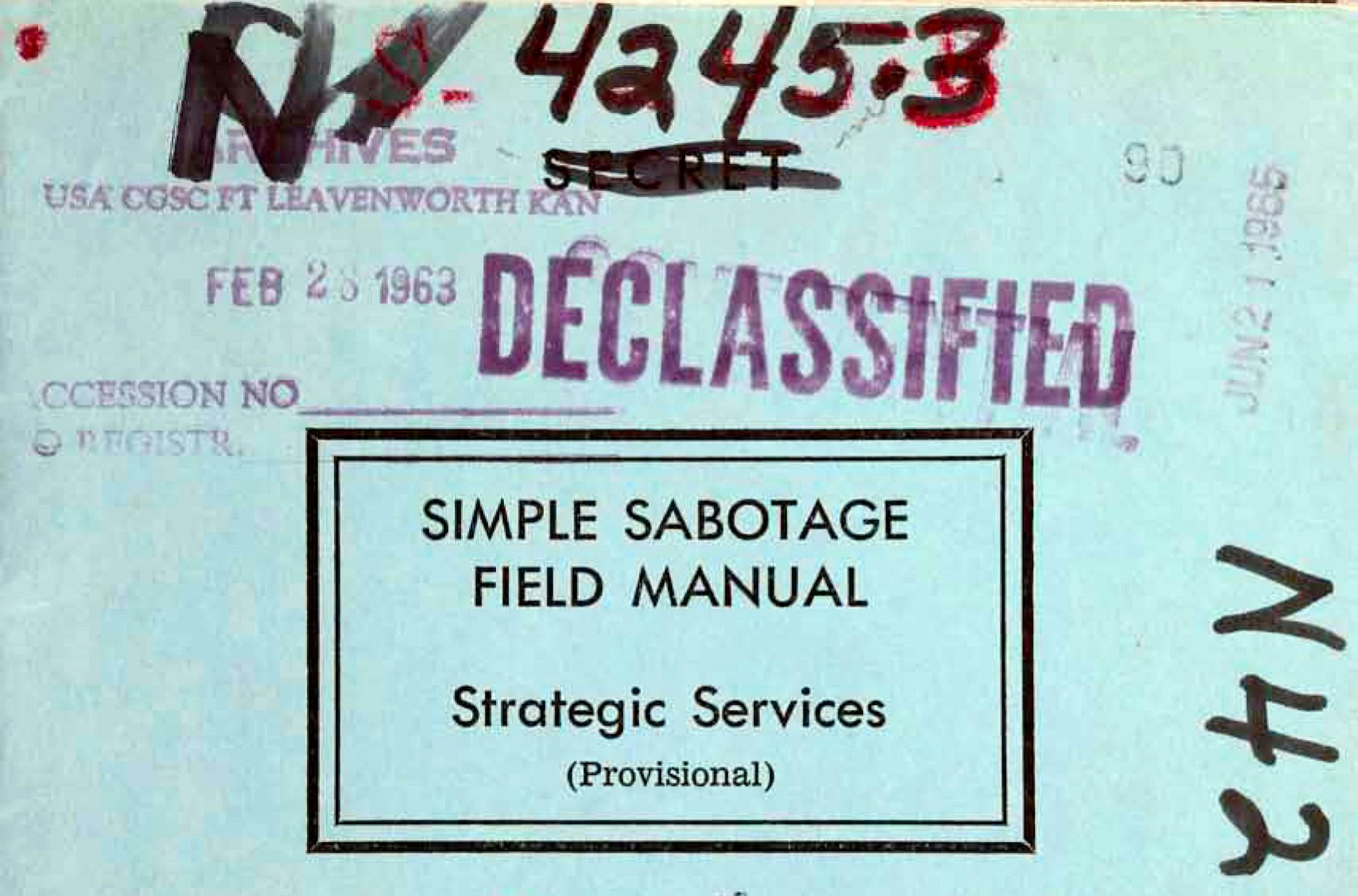 featured image - Learning from the OSS: Destroy Your Organization by Following the Simple Sabotage Field Manual