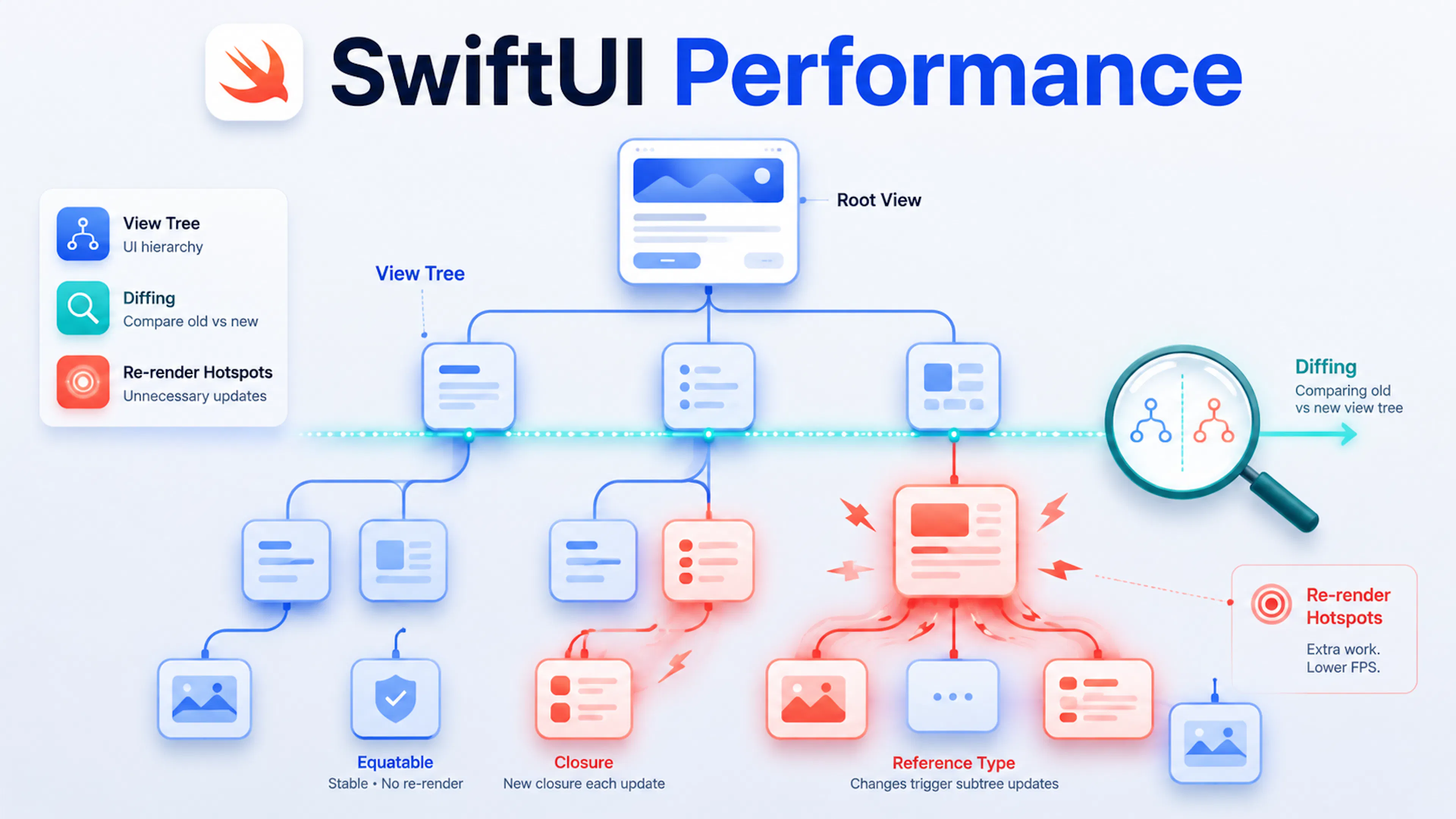 featured image - SwiftUI Performance Is Not About Views. It Is About Diffing