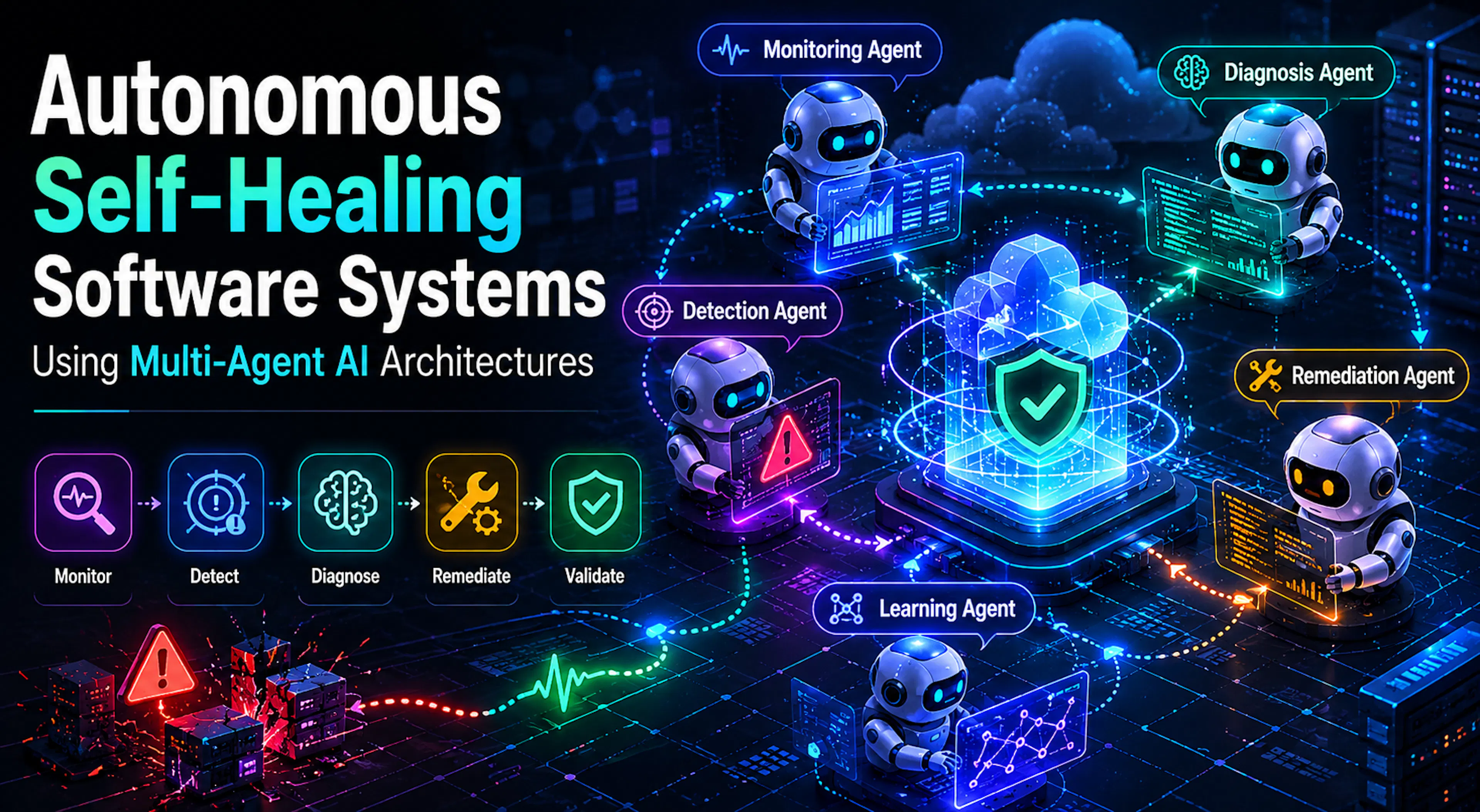 featured image - Building Self-Healing Software Systems with Multi-Agent AI Architectures