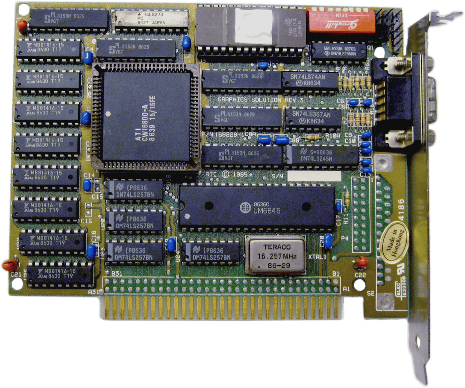 &nbsp;A graphics card PCB. Photo: Jörgen Nixdorf / Wikimedia Commons (CC BY-SA 3.0).