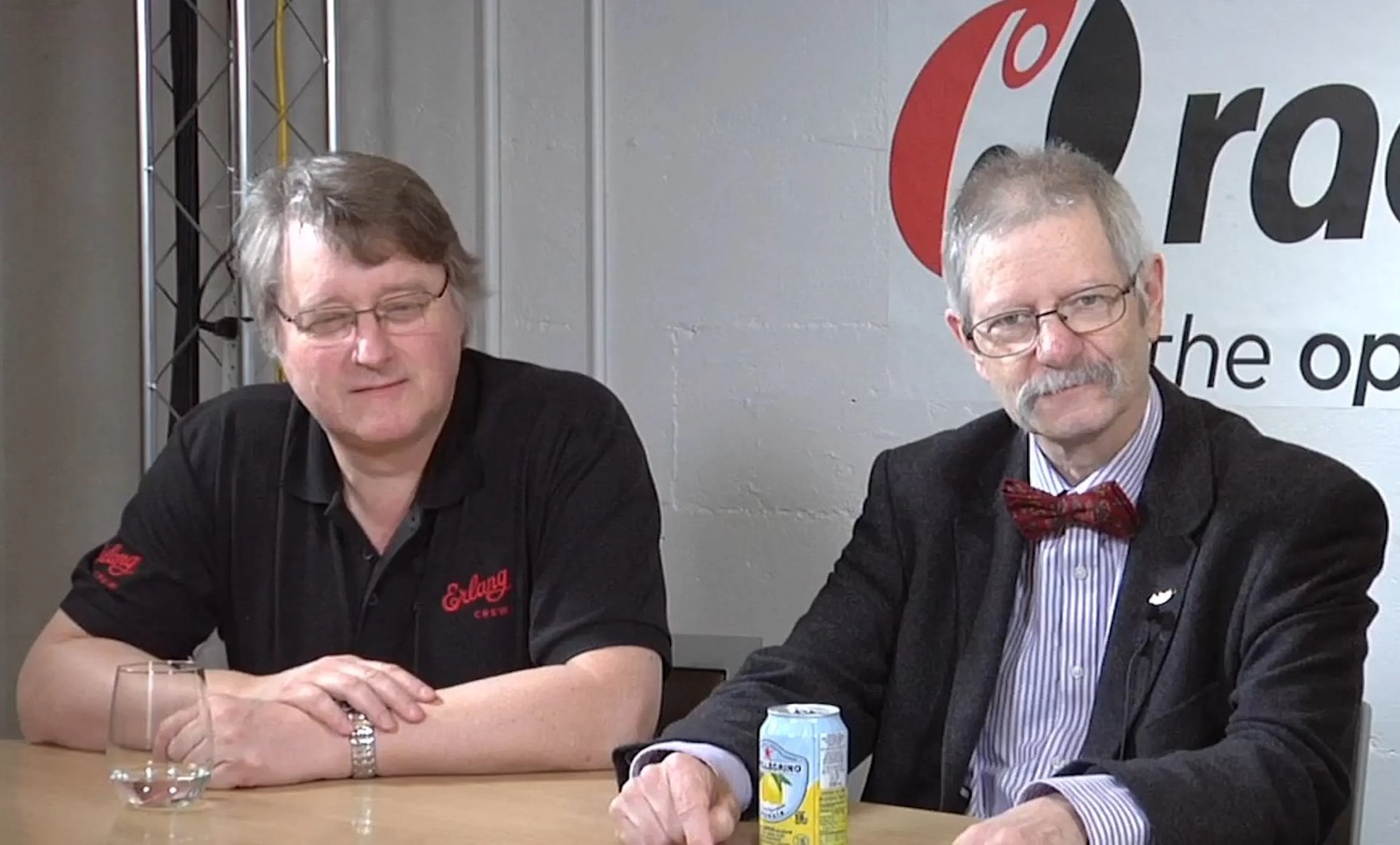 Robert Virding (left) and Joe Armstrong, two of Erlang's creators, in 2013