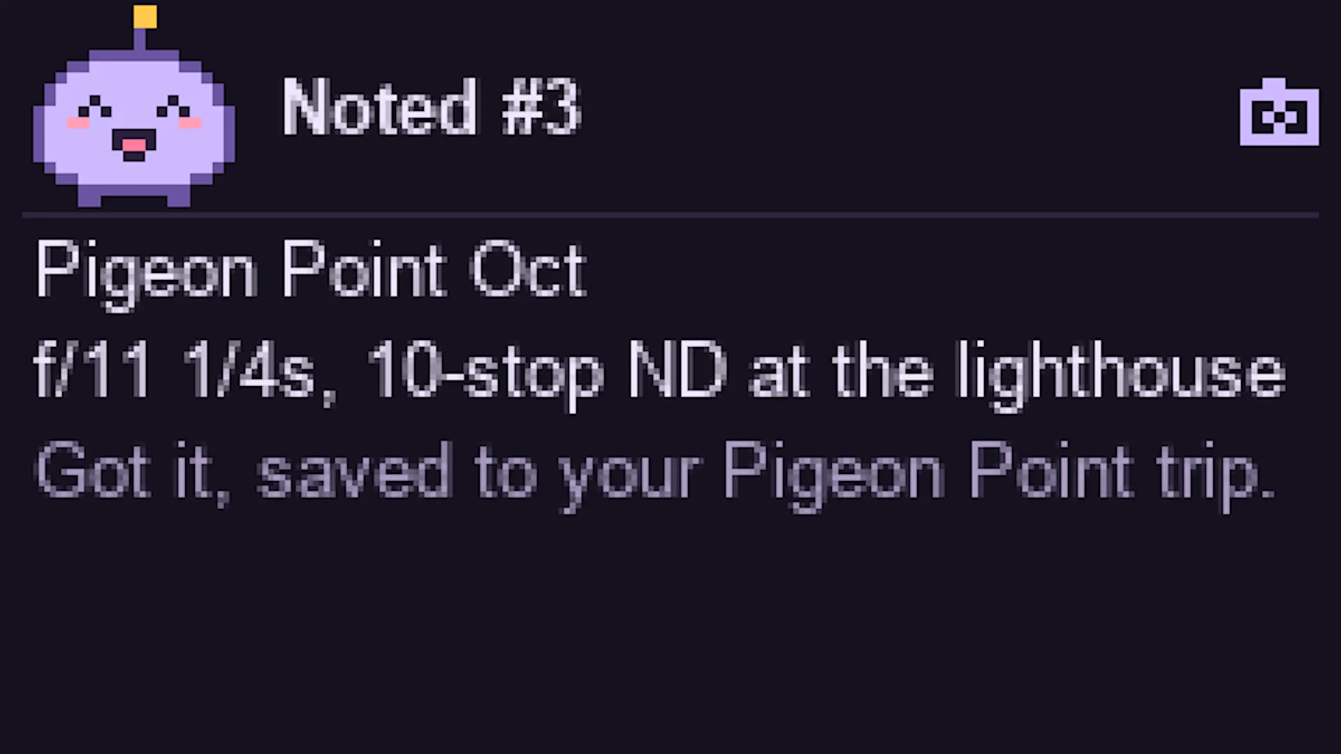 Note saved