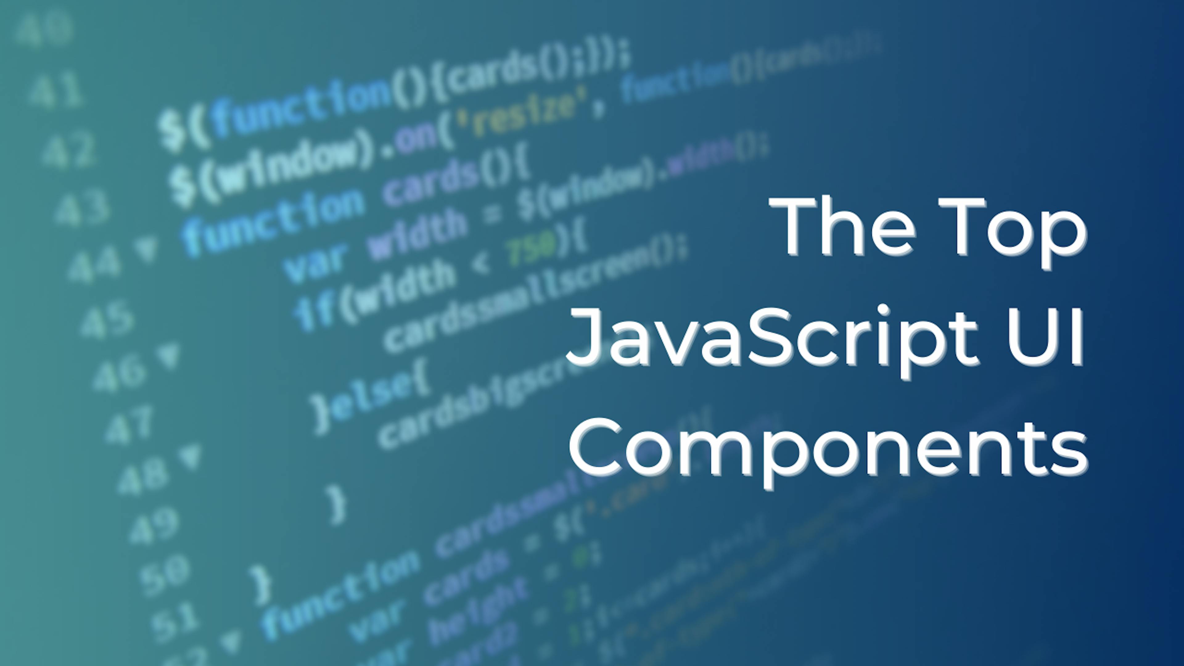 The Top JavaScript UI Components | HackerNoon