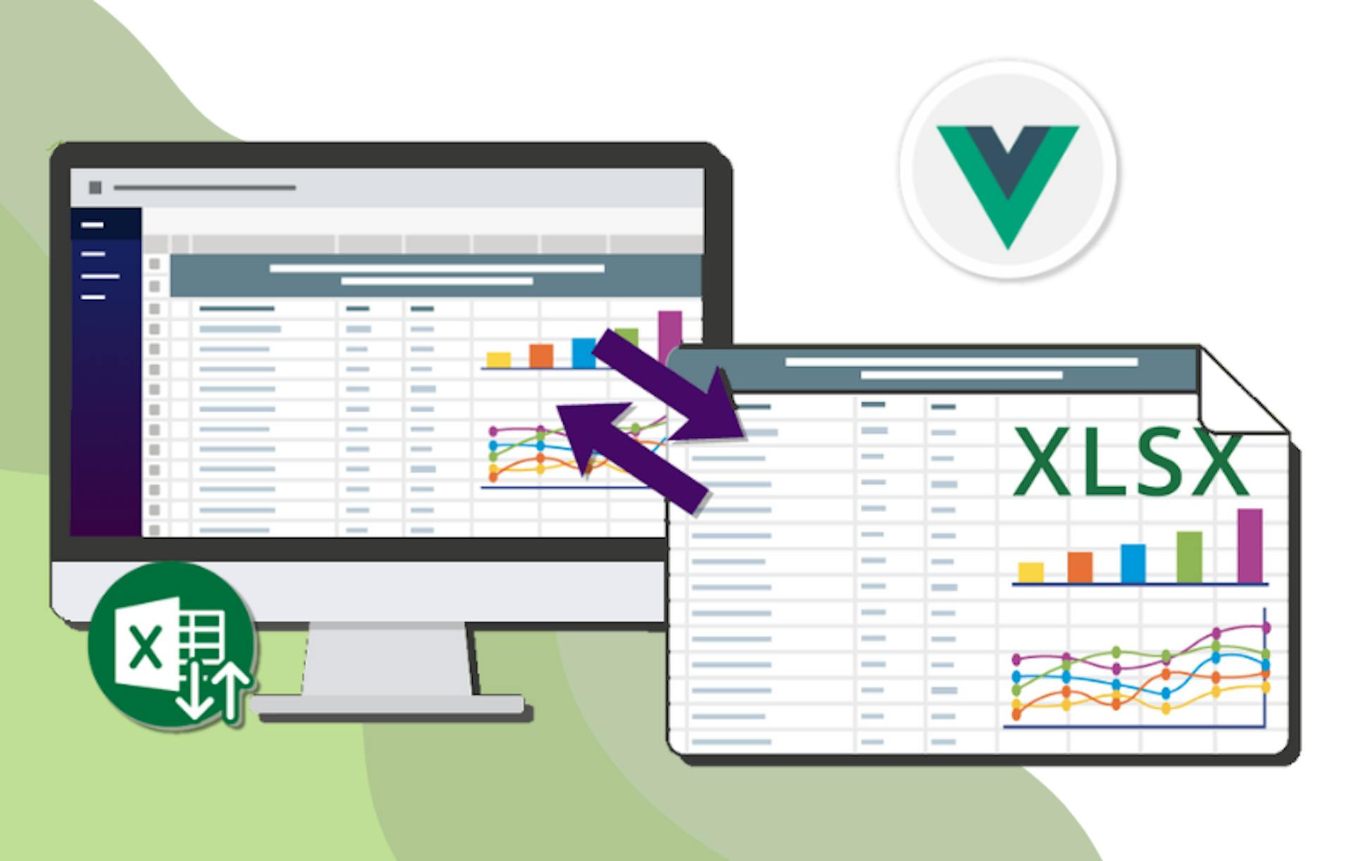 featured image - Importación y exportación de Excel XLSX usando Vue: una guía